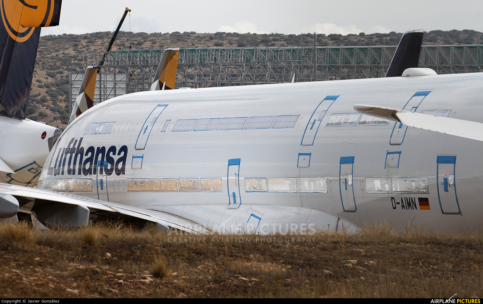 Lufthansa D-AIMN aircraft at Teruel