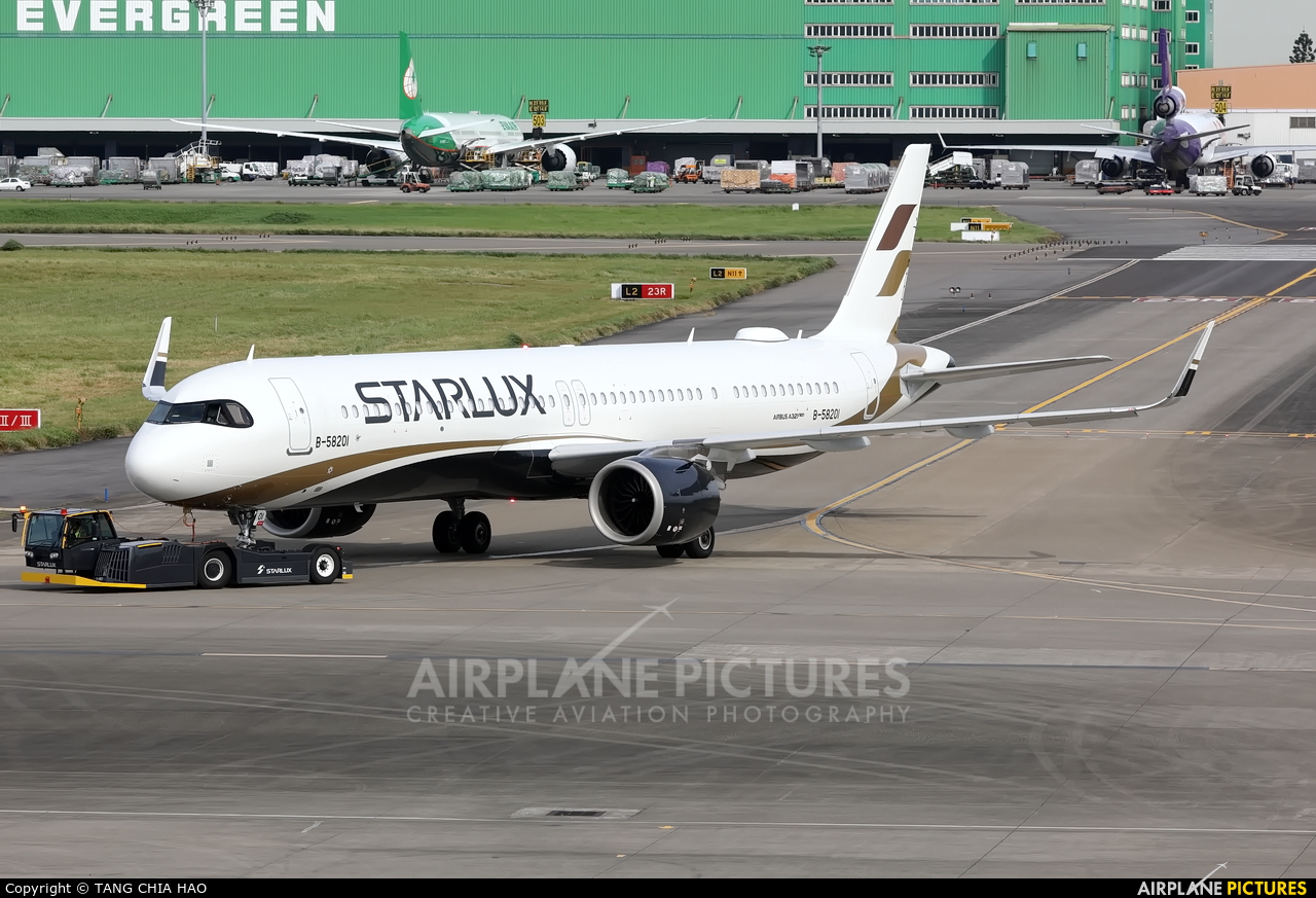 Starlux Airlines B-58201 aircraft at Taipei - Taoyuan Intl