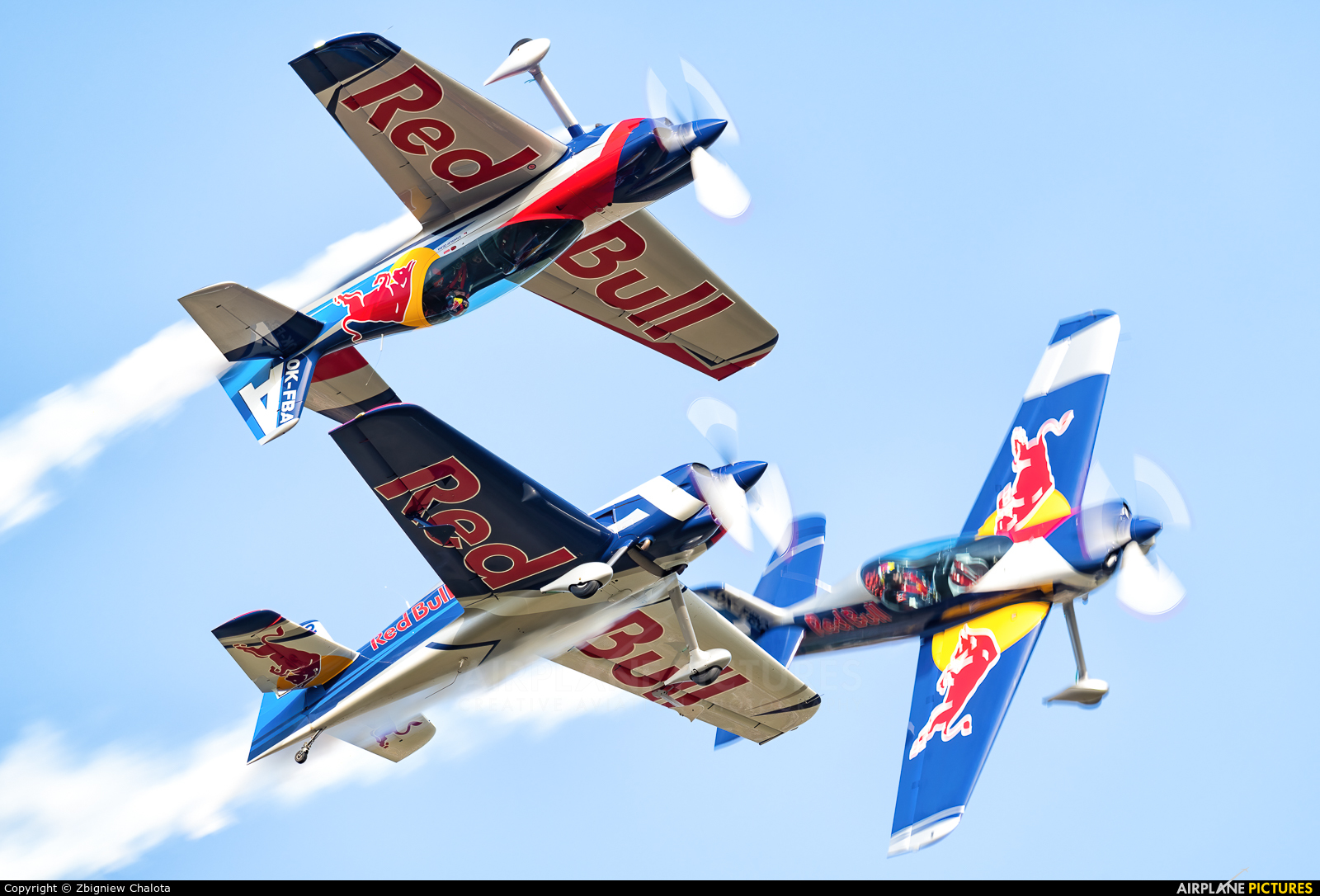 The Flying Bulls : Aerobatics Team OK-FBA aircraft at Leszno - Strzyżewice