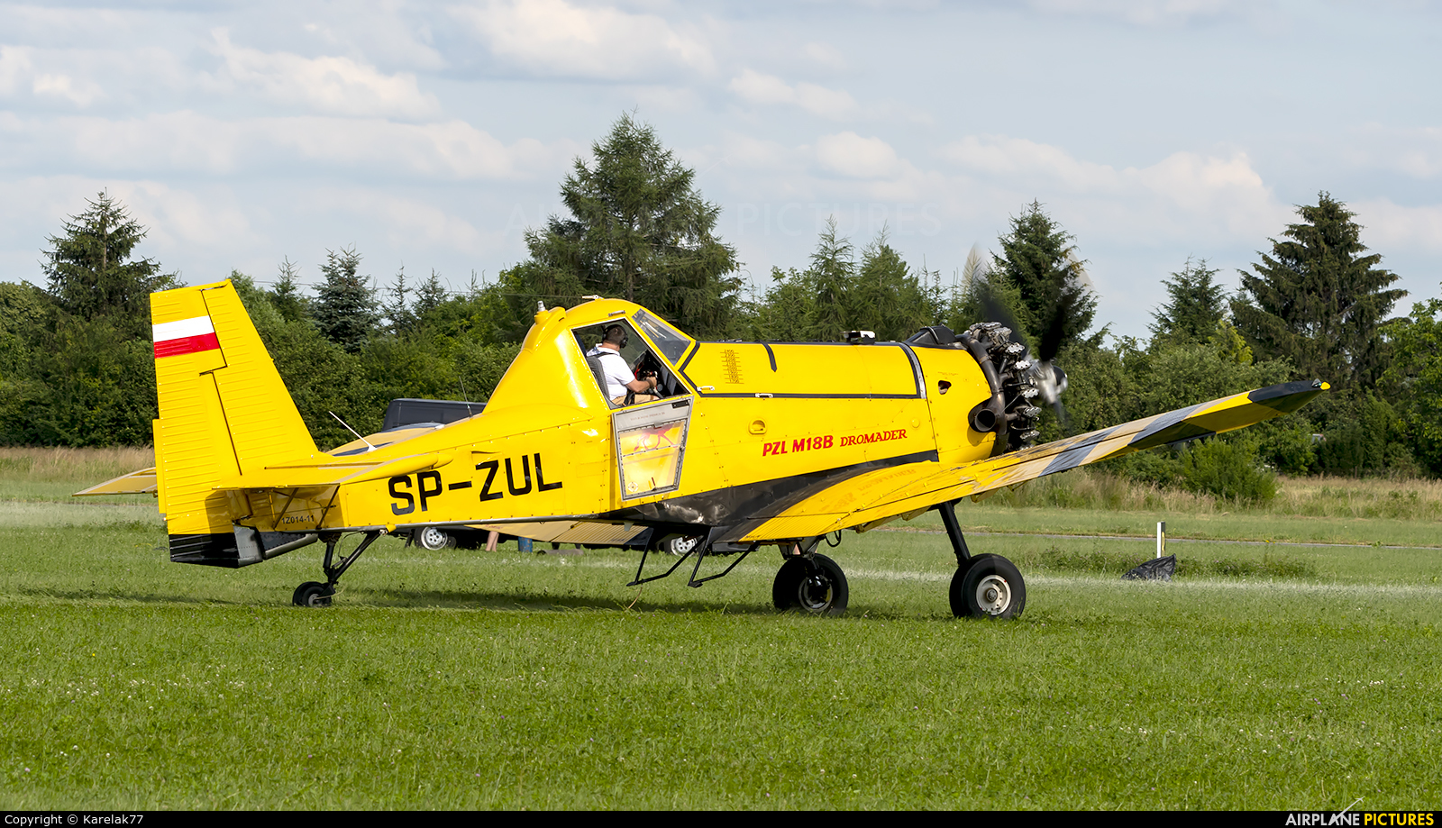 ZUA Mielec SP-ZUL aircraft at Piotrków Trybunalski
