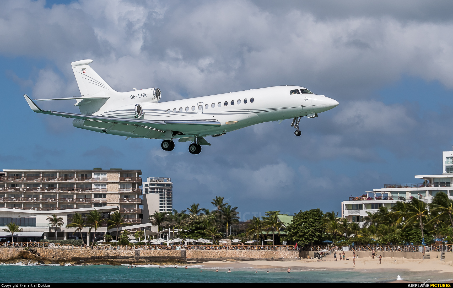 Private OE-LHA aircraft at Sint Maarten - Princess Juliana Intl