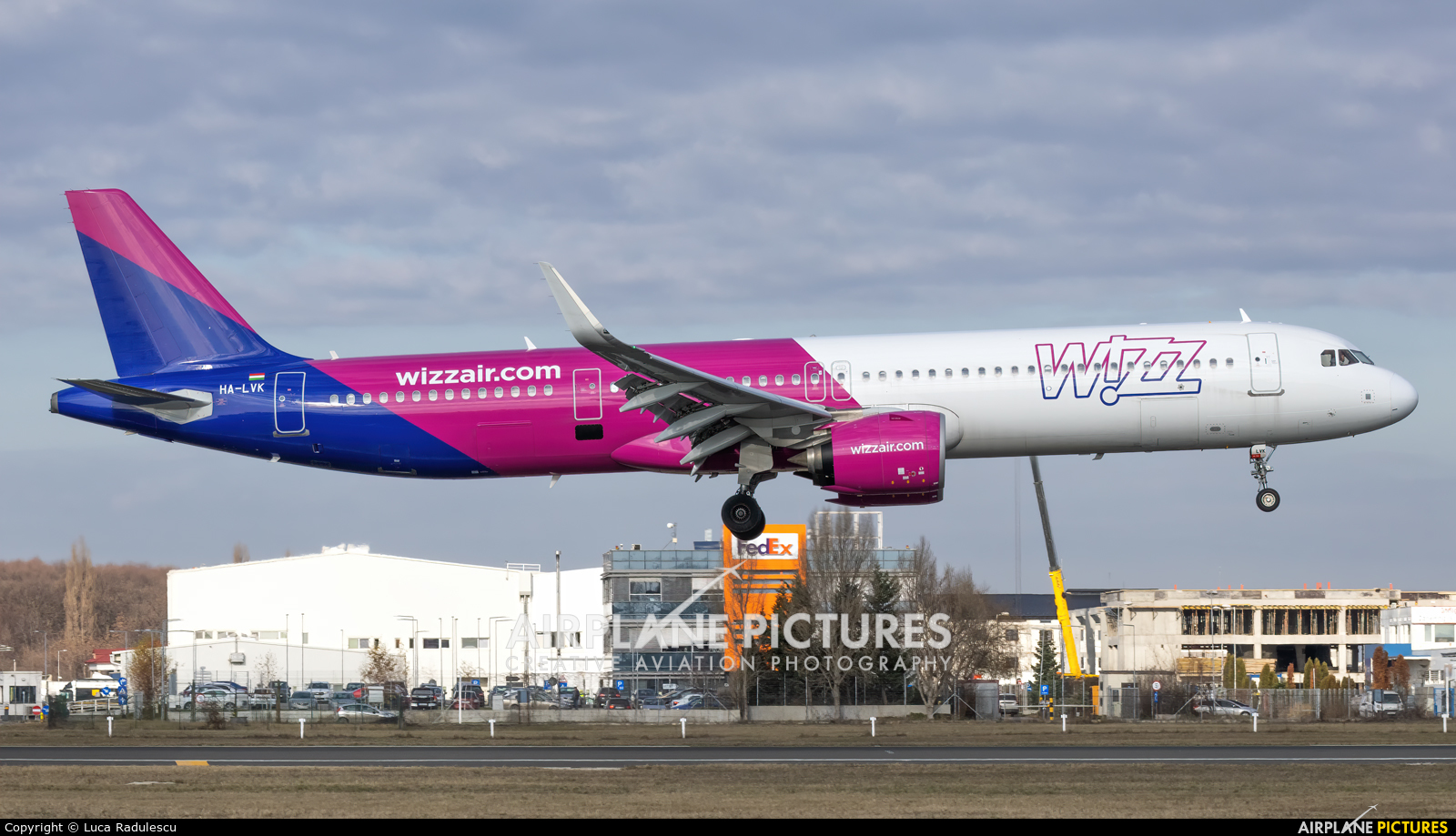 Wizz Air HA-LVK aircraft at Bucharest - Henri Coandă