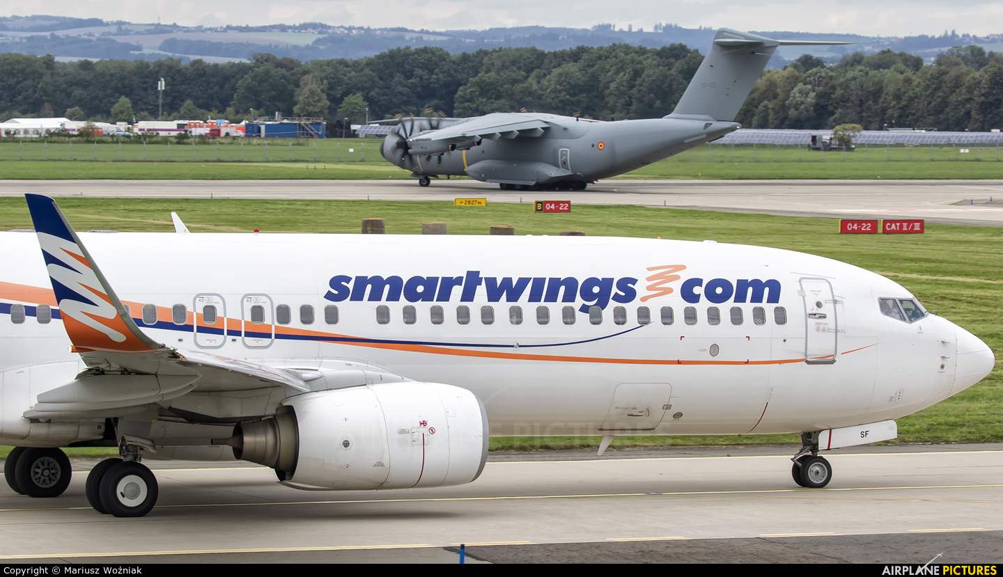 SmartWings OK-TSF aircraft at Ostrava Mošnov