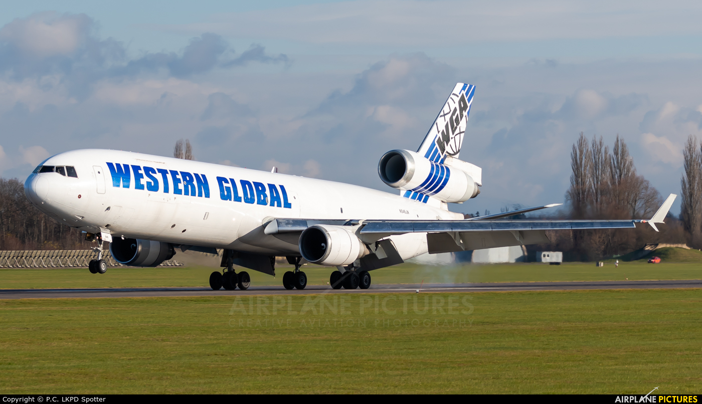 Western Global Airlines N546JN aircraft at Pardubice