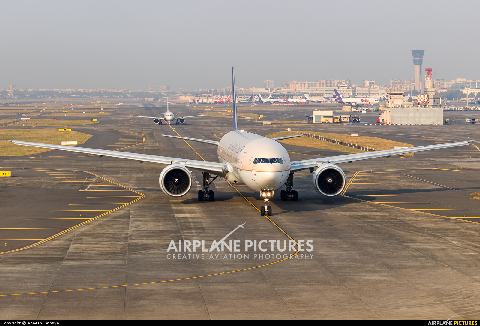 Saudi Arabian Airlines HZ-AK14 aircraft at Mumbai - Chhatrapati Shivaji Intl