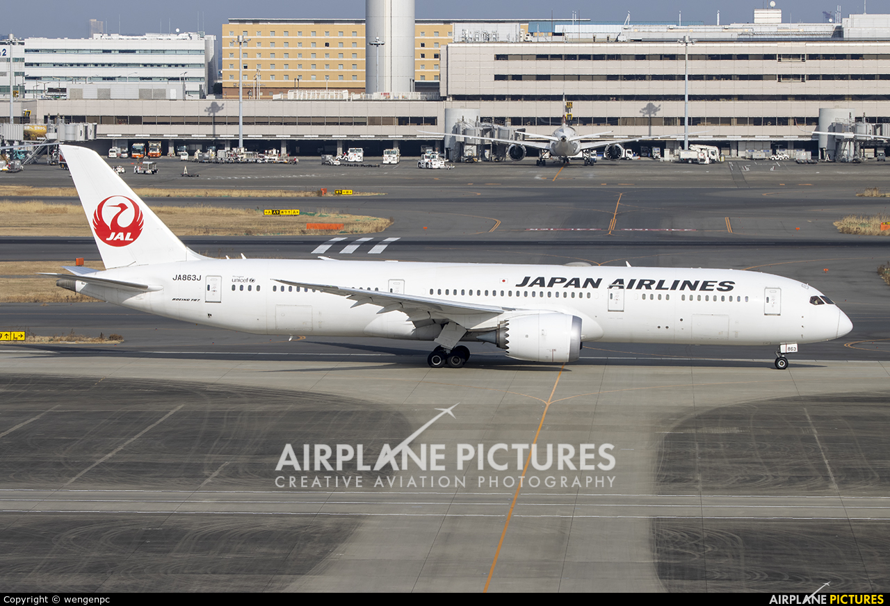 JAL - Japan Airlines JA863J aircraft at Tokyo - Haneda Intl