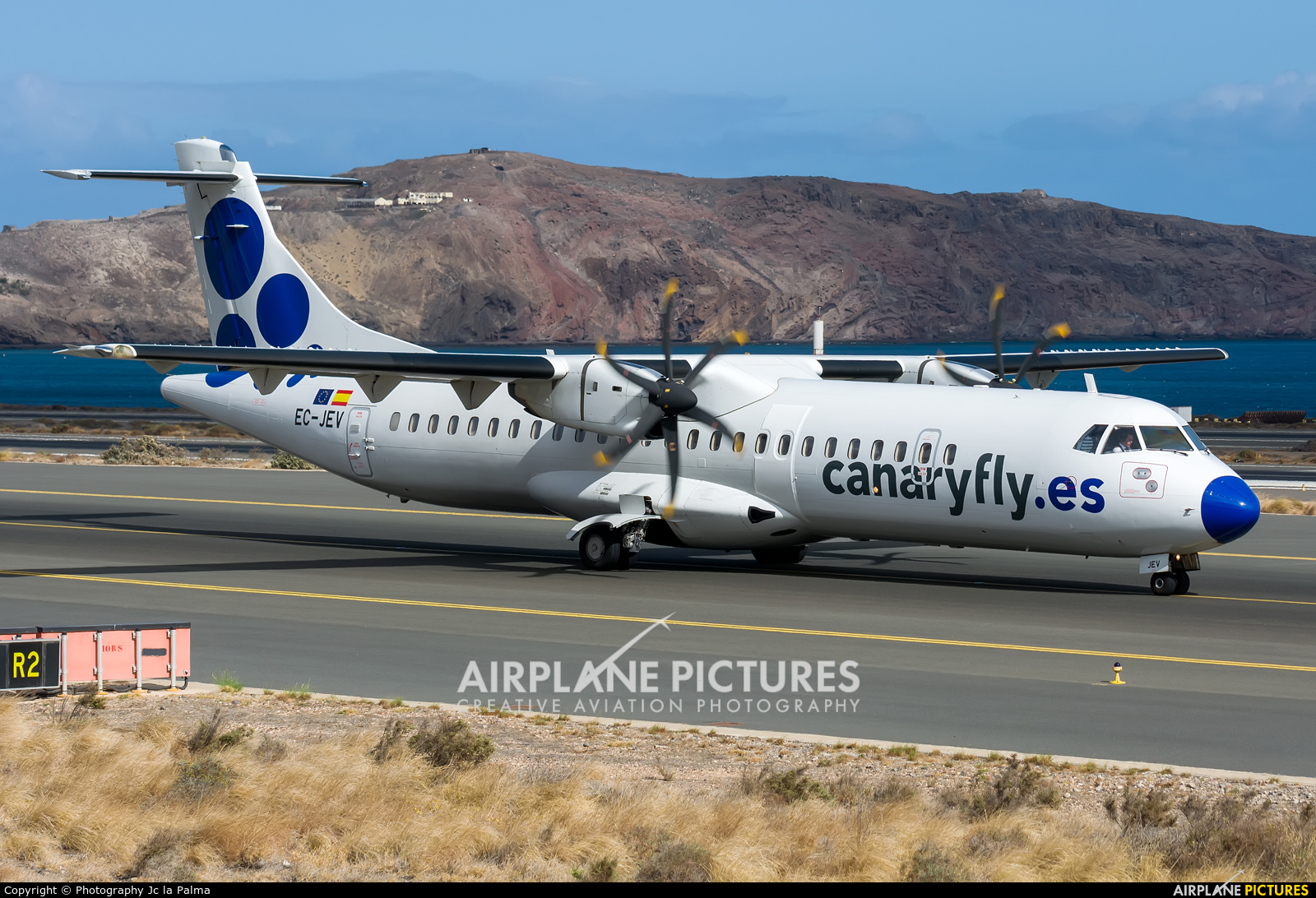 CanaryFly EC-JEV aircraft at Aeropuerto de Gran Canaria