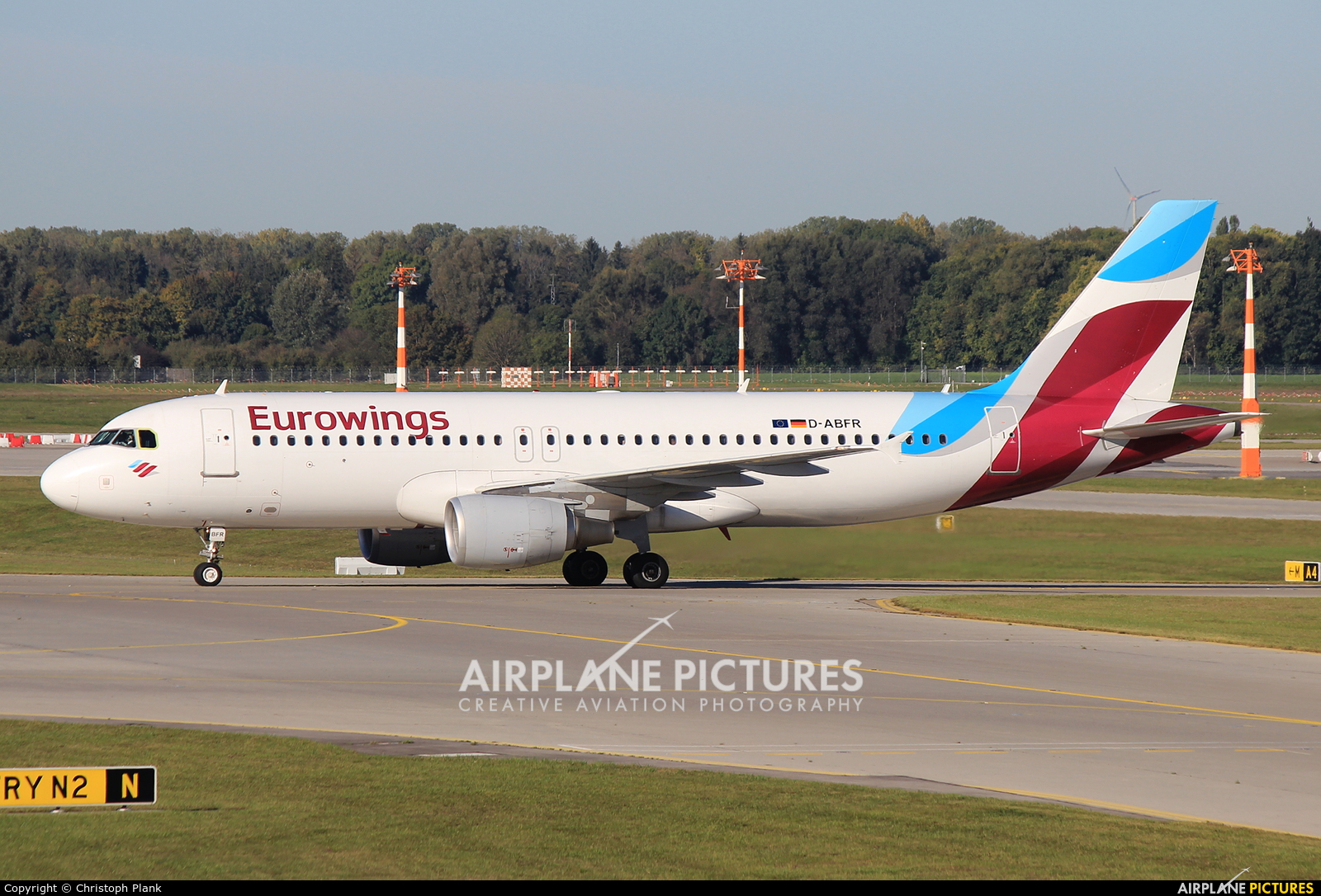 Eurowings D-ABFR aircraft at Munich
