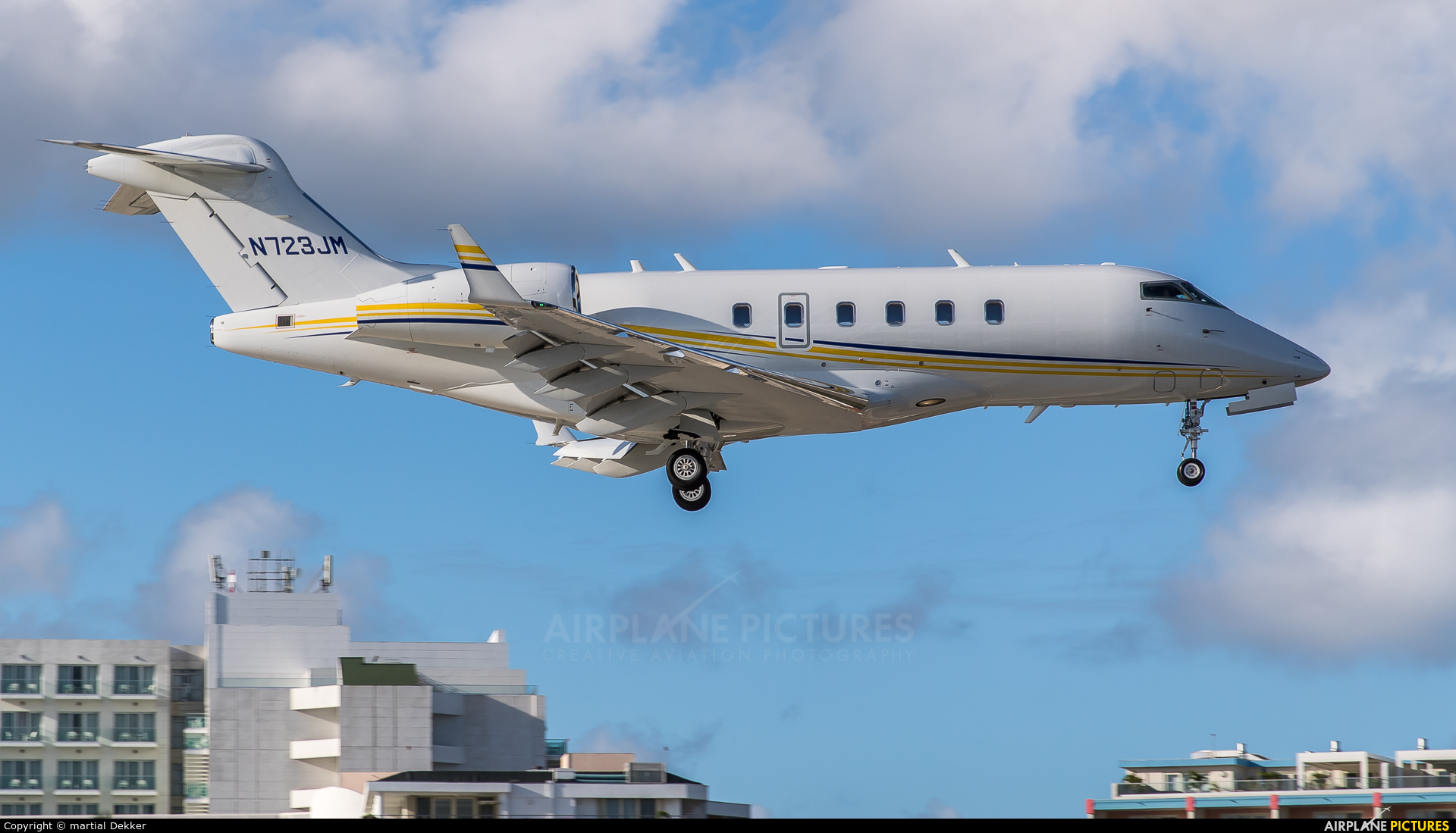 Private N723JM aircraft at Sint Maarten - Princess Juliana Intl
