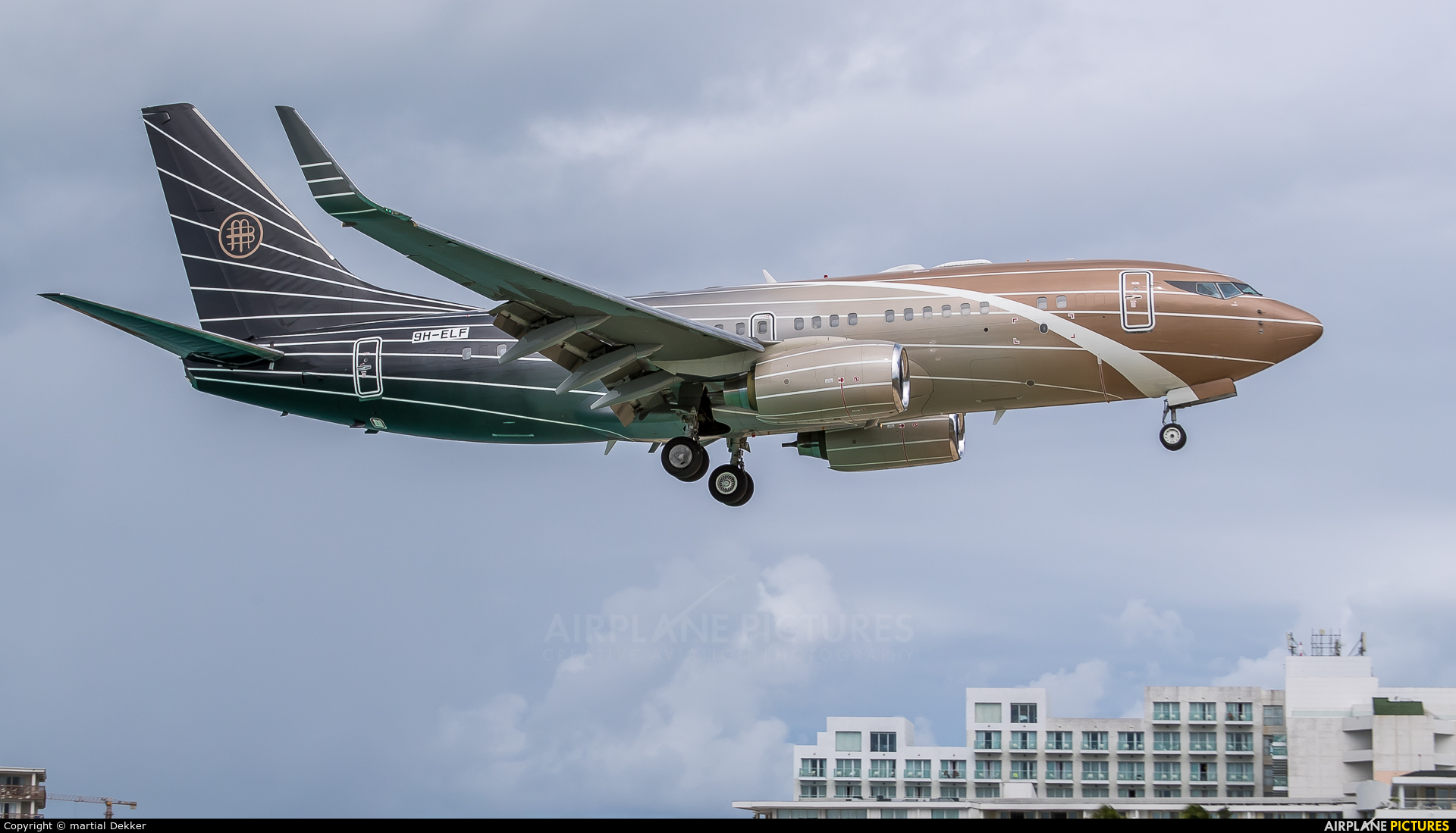 AIR X Charter 9H-ELF aircraft at Sint Maarten - Princess Juliana Intl