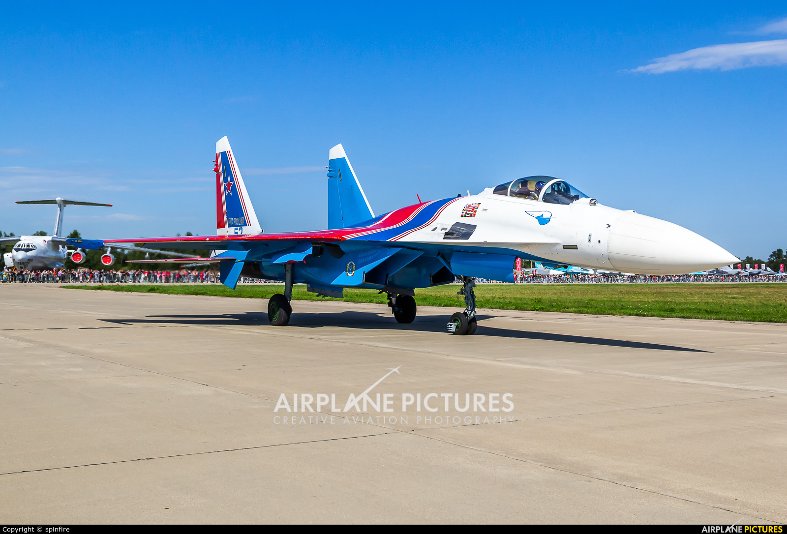 Russia - Air Force "Russian Knights" 53 aircraft at Kubinka