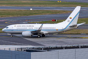 Colombian Air Force Boeing 737BBJ visited Brussels title=