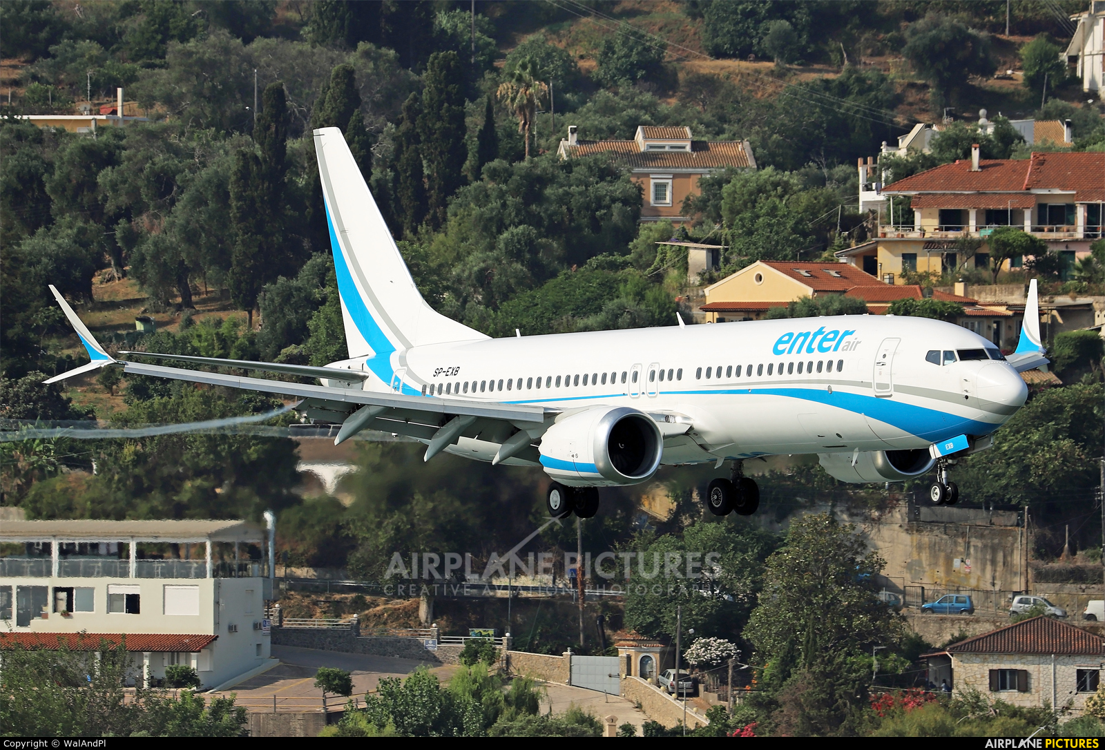 Enter Air SP-EXB aircraft at Corfu - Ioannis Kapodistrias