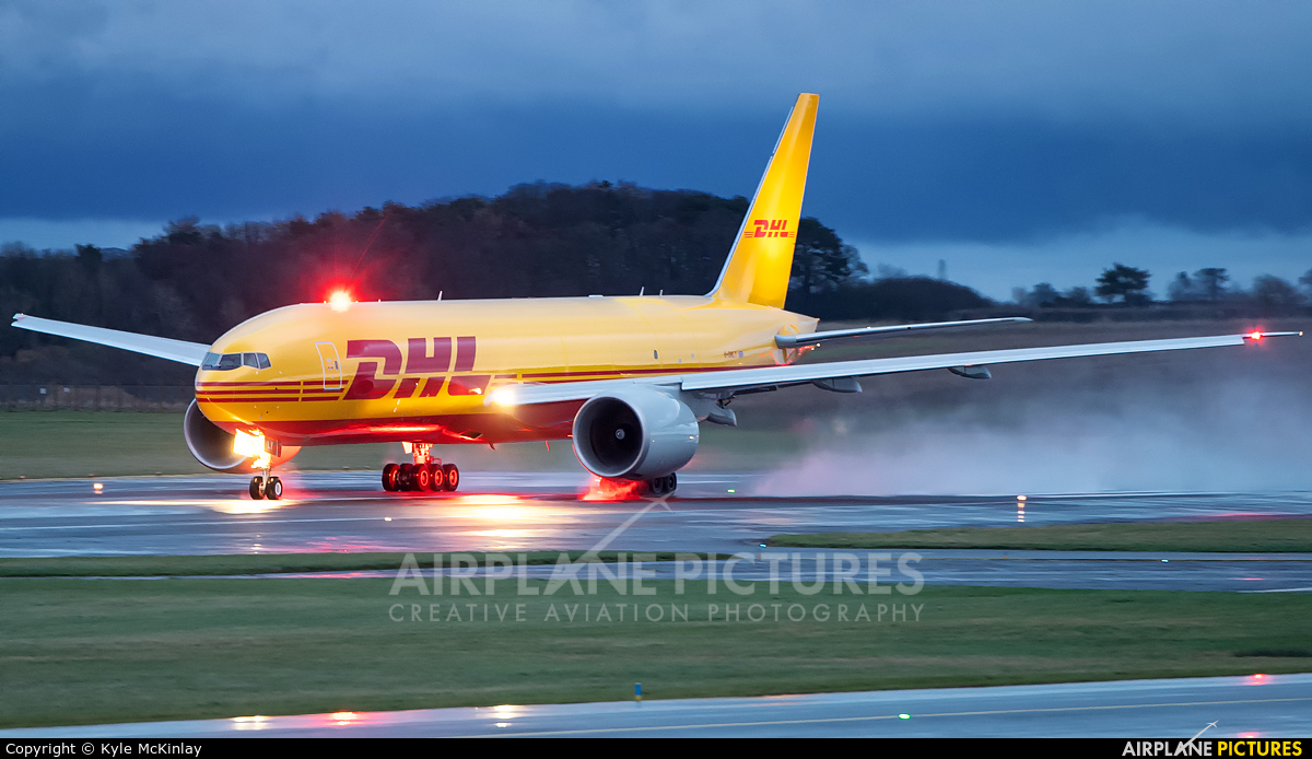 DHL Cargo G-DHLY aircraft at Prestwick