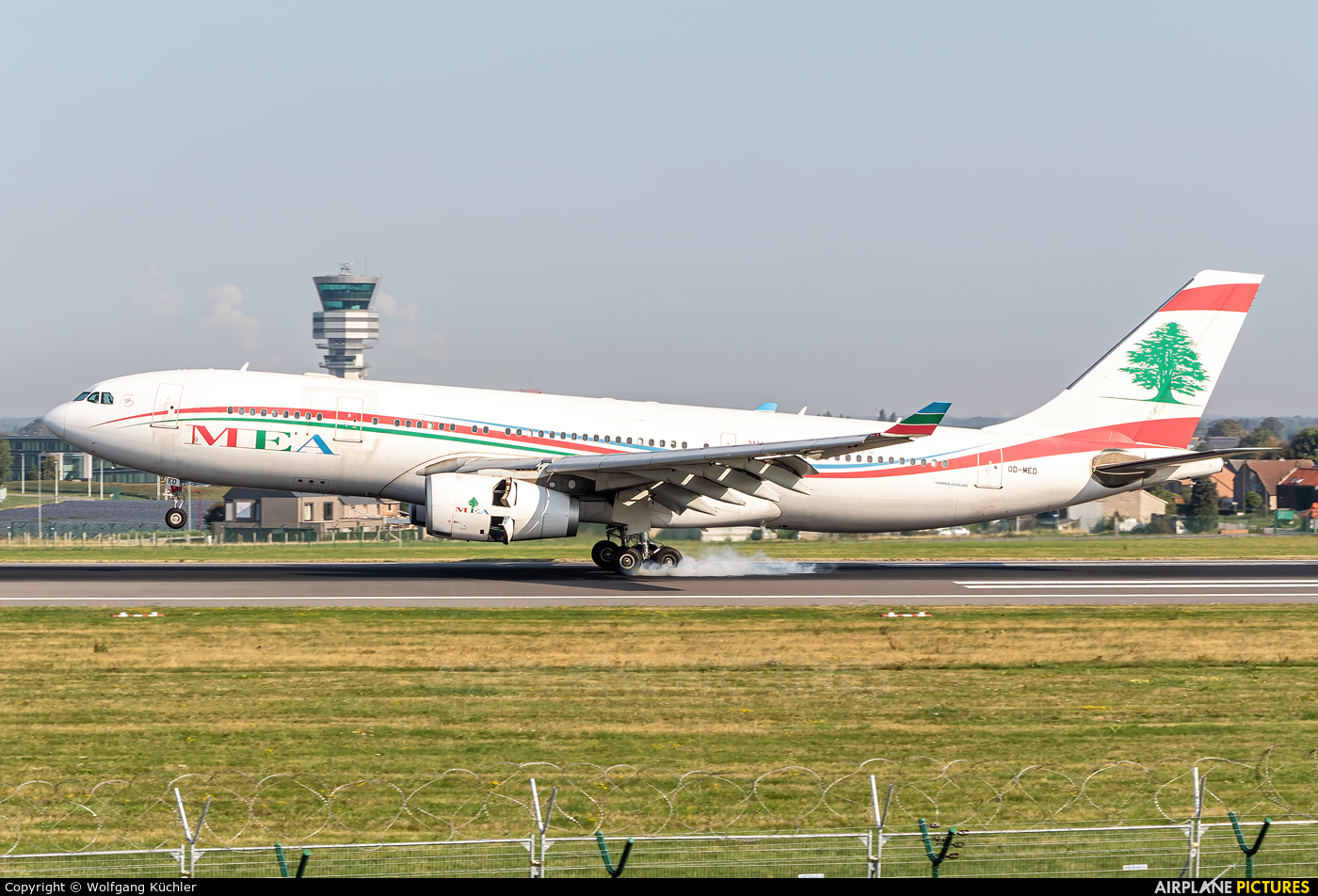 MEA - Middle East Airlines OD-MED aircraft at Brussels - Zaventem