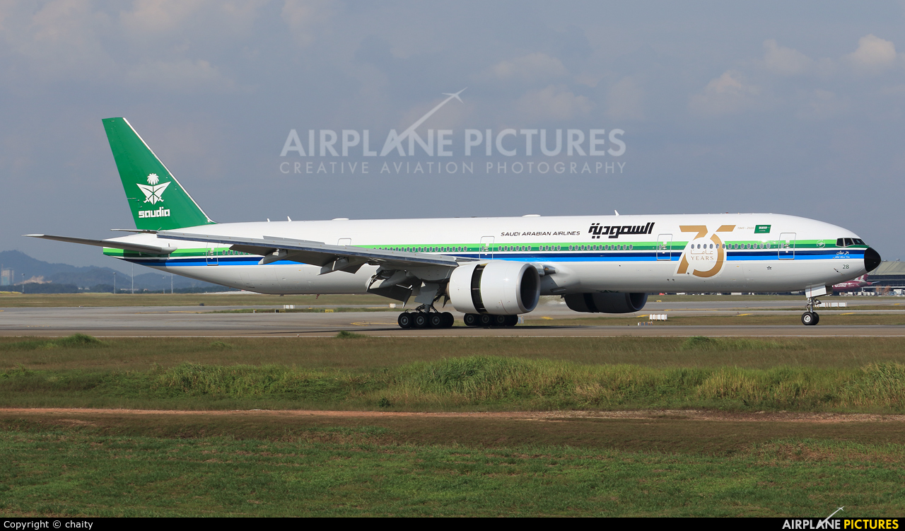 Saudi Arabian Airlines HZ-AK28 aircraft at Kuala Lumpur Intl