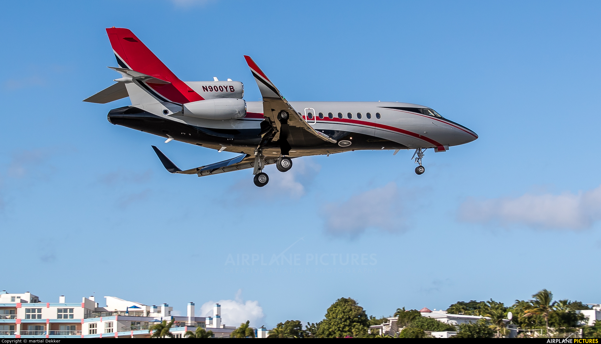 Private N900YB aircraft at Sint Maarten - Princess Juliana Intl