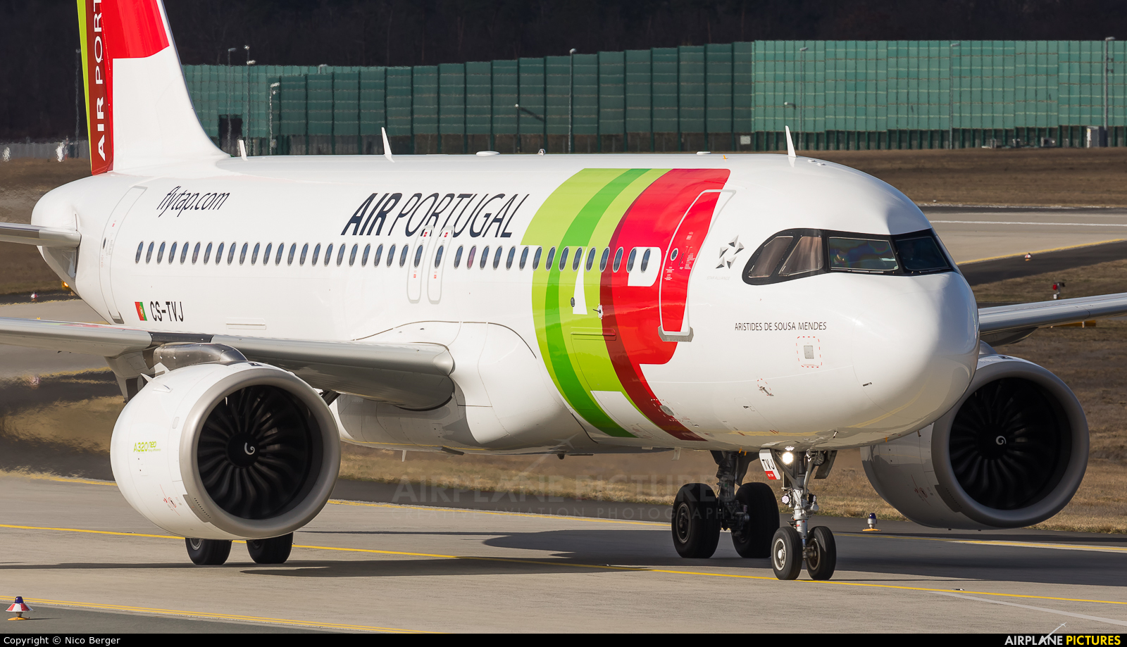 TAP Portugal CS-TVJ aircraft at Frankfurt