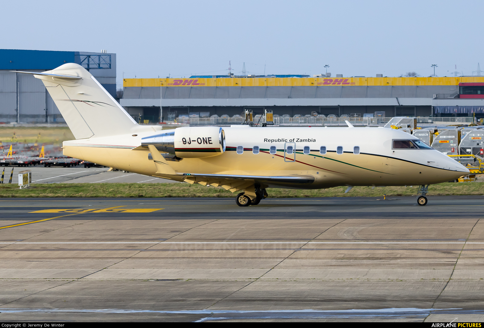 Zambia - Governmant 9J-ONE aircraft at Brussels - Zaventem