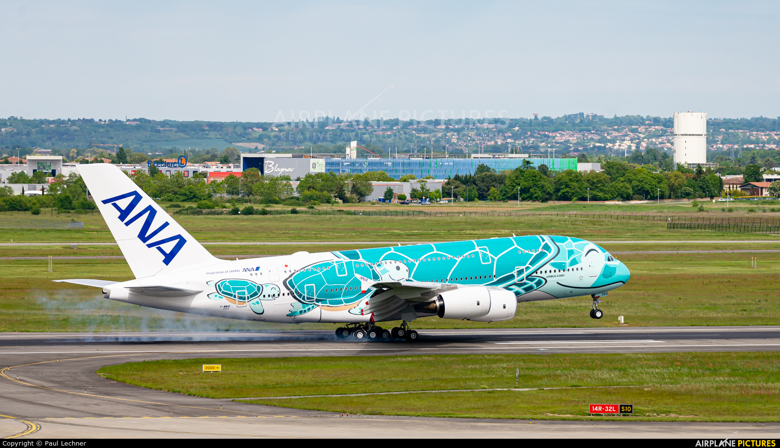 ANA - All Nippon Airways JA382A aircraft at Toulouse - Blagnac