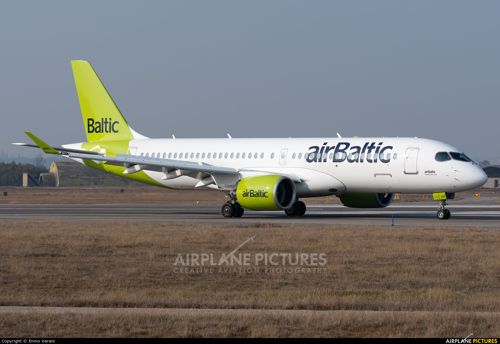 Air Baltic YL-ABF aircraft at Verona - Villafranca