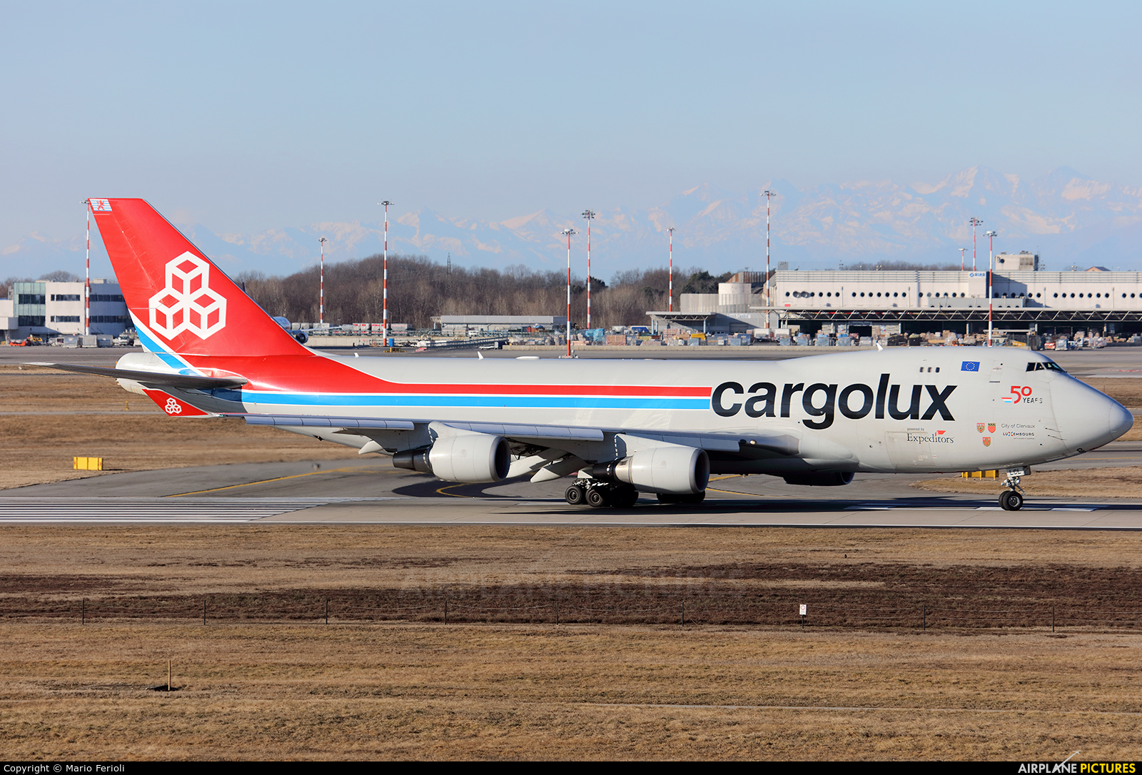Cargolux LX-LCL aircraft at Milan - Malpensa