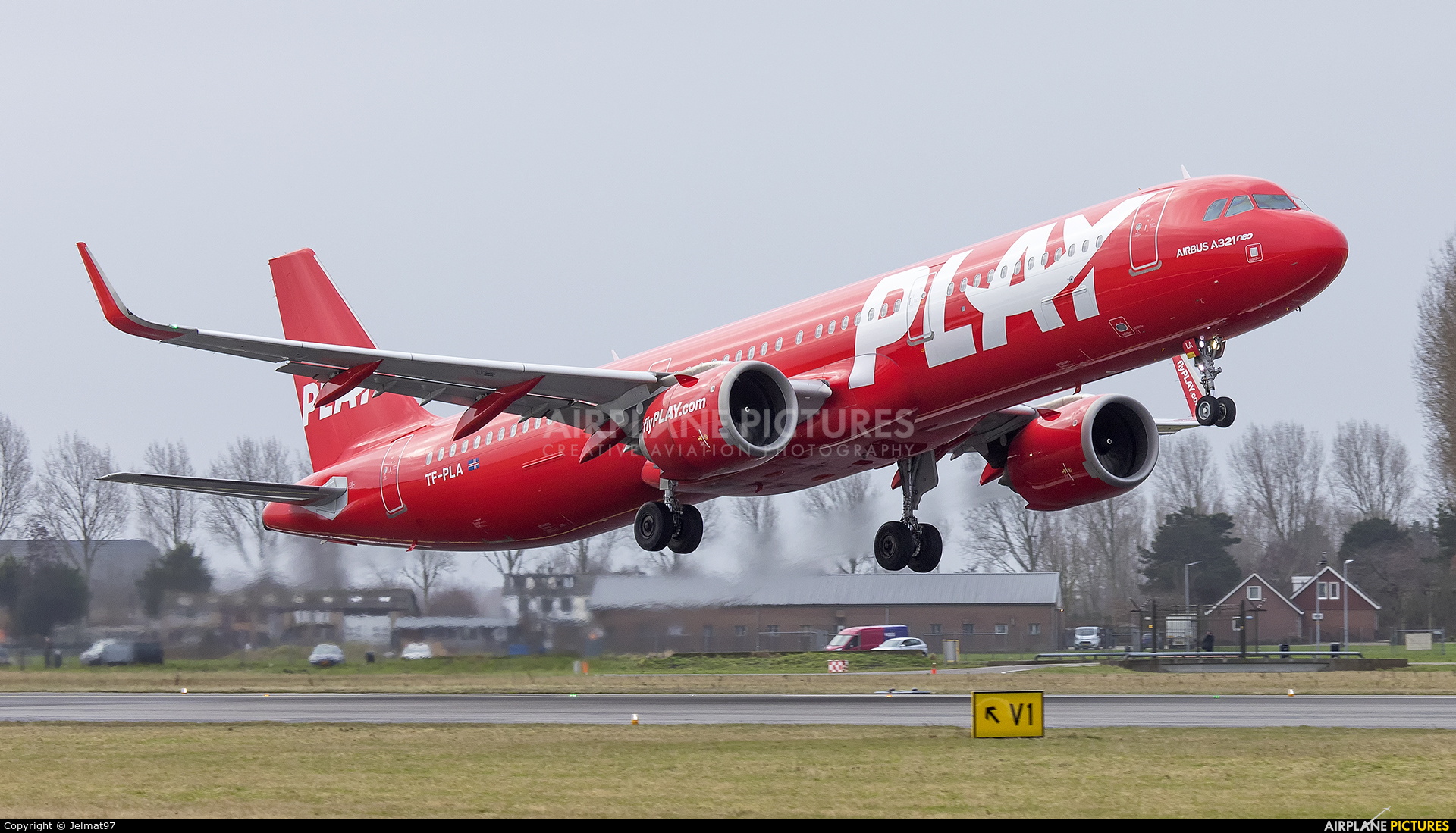 PLAY TF-PLA aircraft at Amsterdam - Schiphol