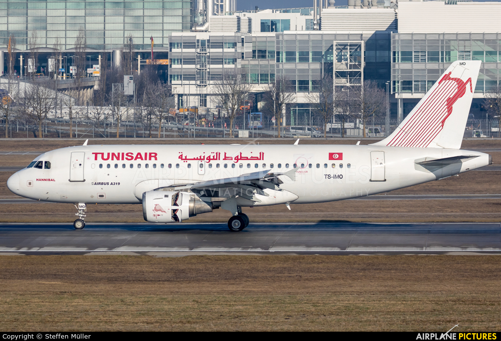Tunisair TS-IMO aircraft at Munich