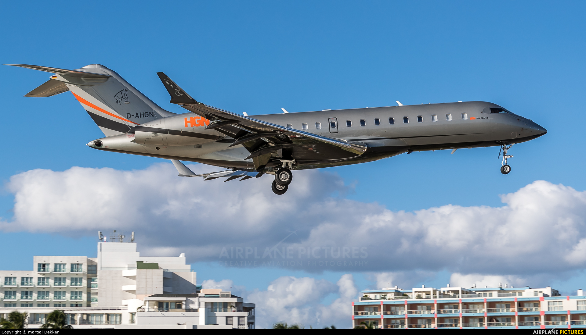 Private D-AHGN aircraft at Sint Maarten - Princess Juliana Intl