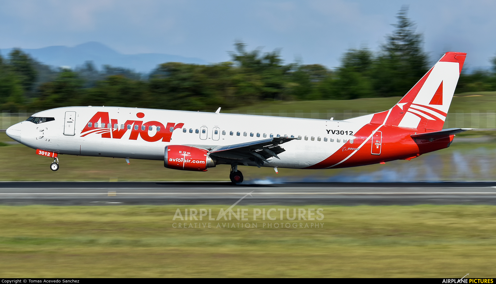 Avior Airlines YV3012 aircraft at Medellin - Jose Maria Cordova Intl