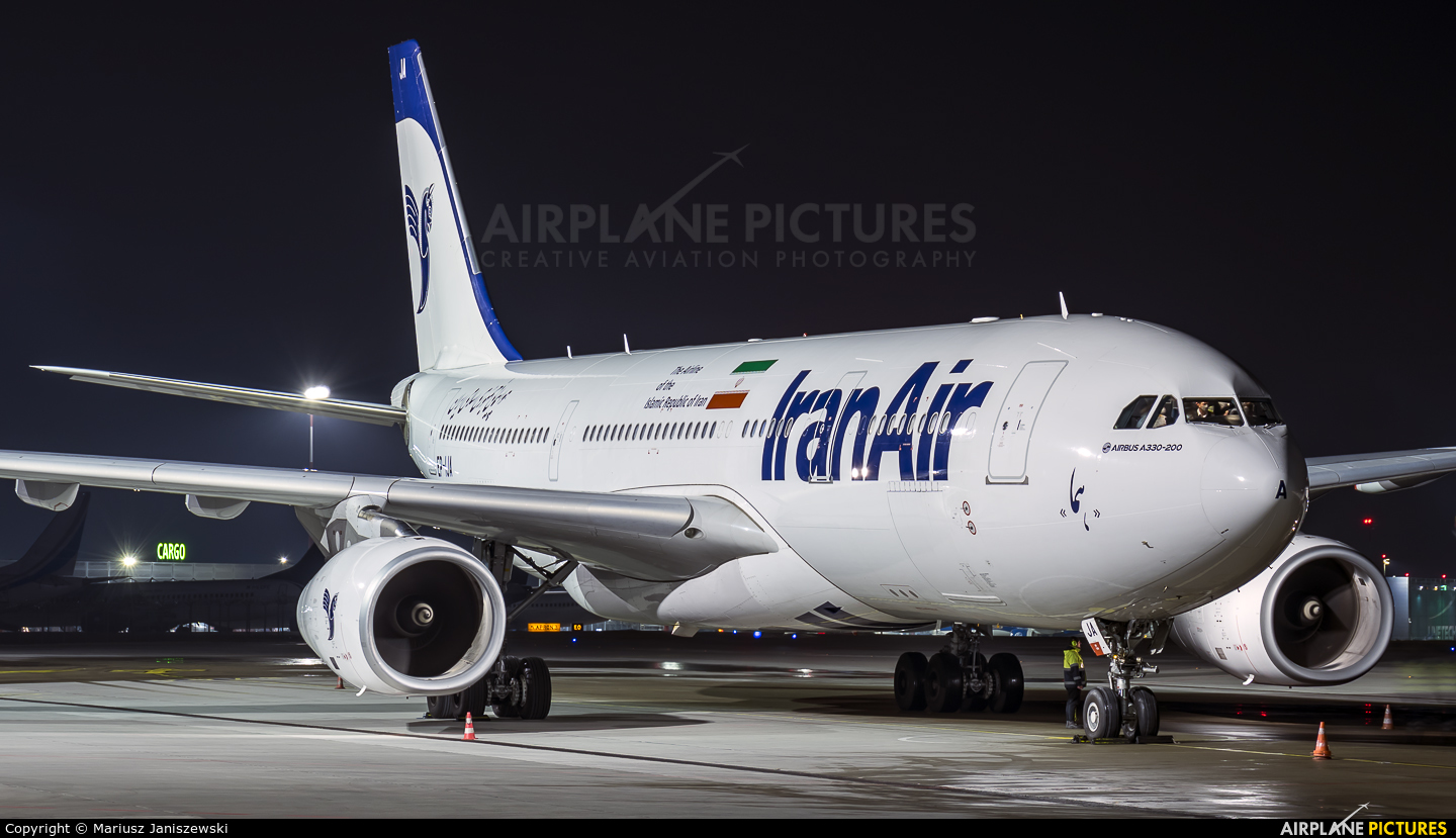 Iran Air EP-IJA aircraft at Katowice - Pyrzowice