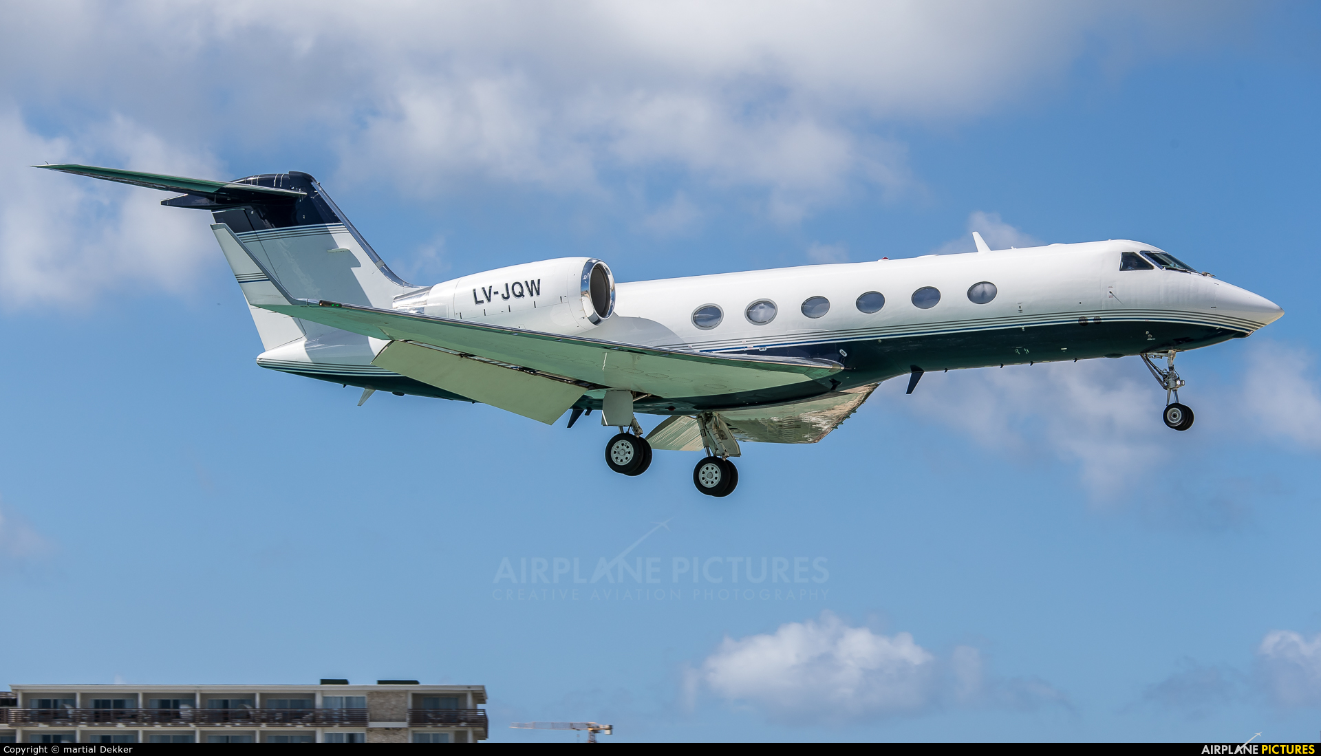 Private LV-JQW aircraft at Sint Maarten - Princess Juliana Intl