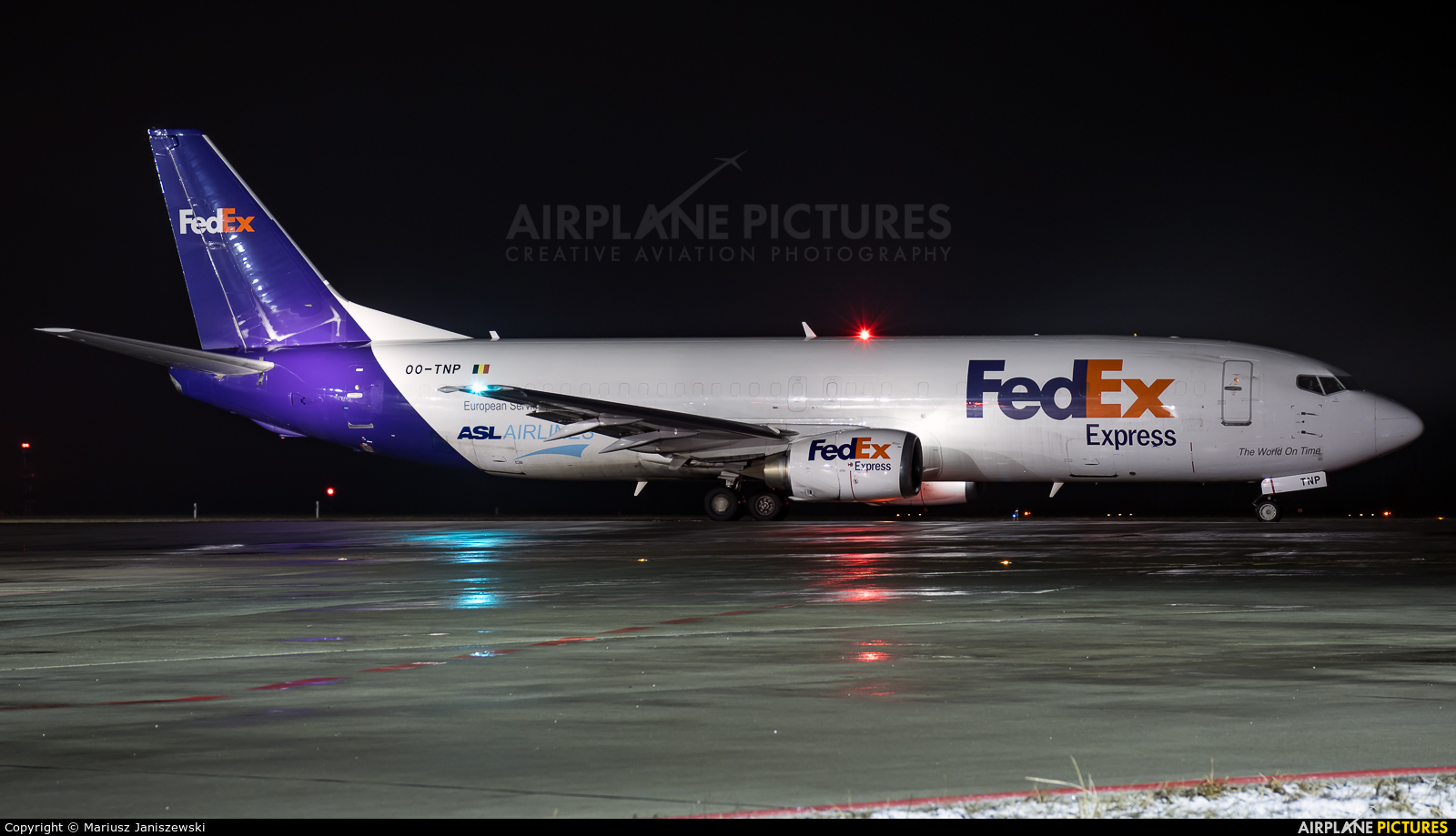 FedEx Federal Express OO-TNP aircraft at Katowice - Pyrzowice