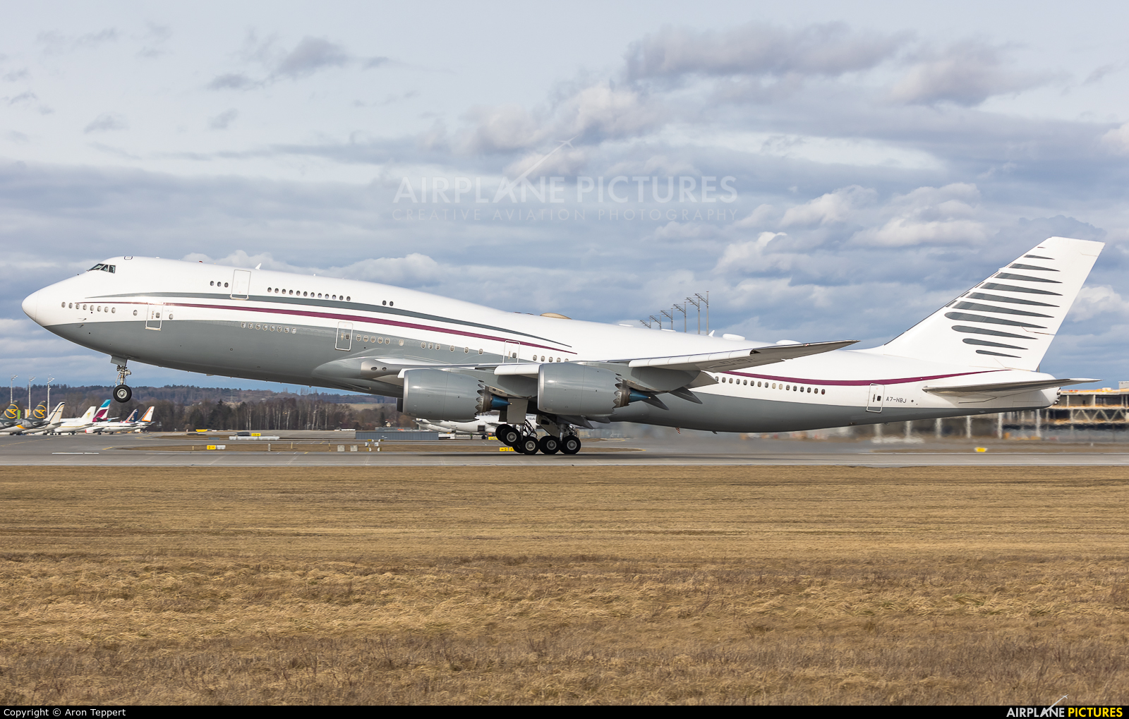 Qatar Amiri Flight A7-HBJ aircraft at Munich