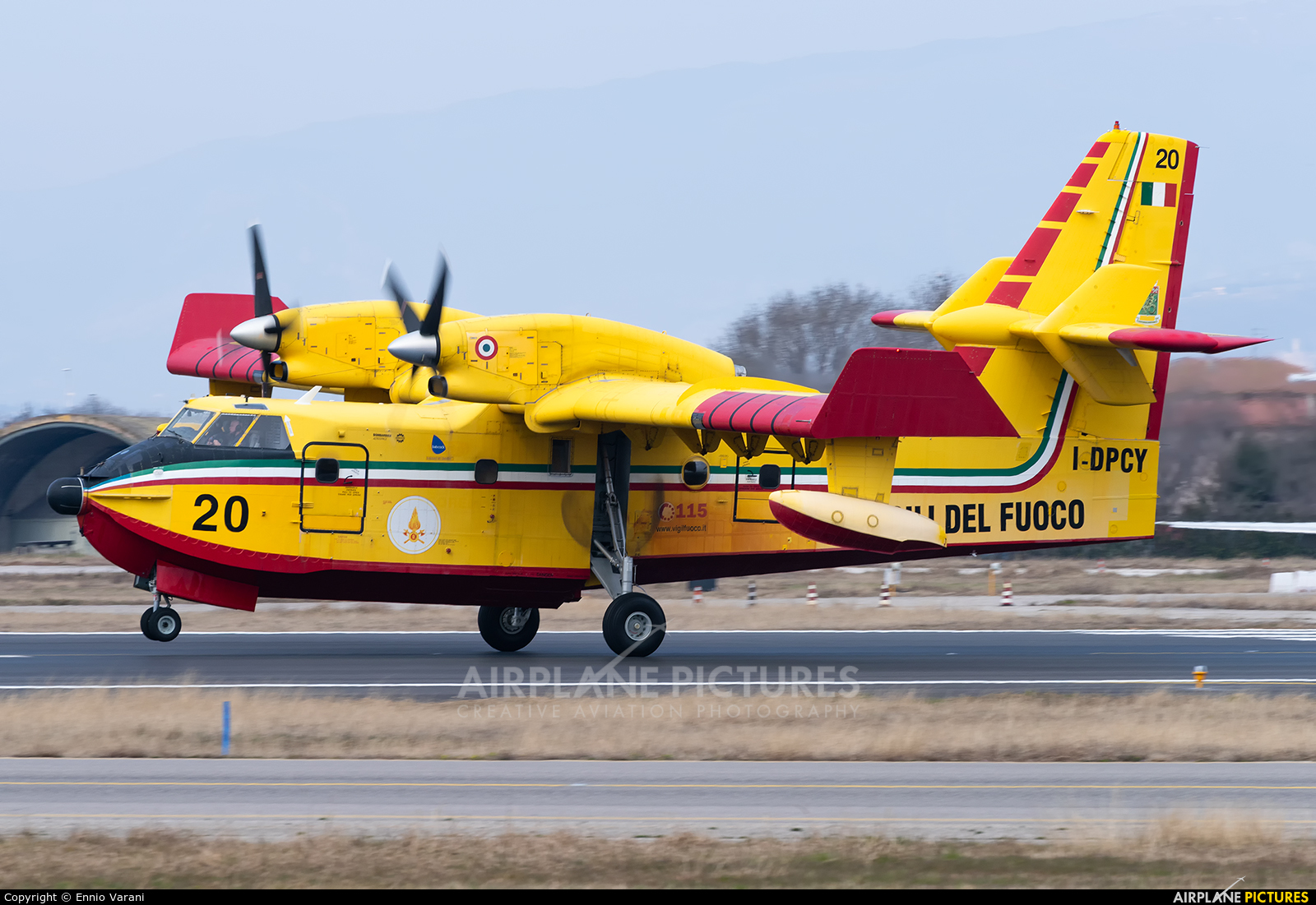 Italy - Protezione civile I-DPCY aircraft at Verona - Villafranca