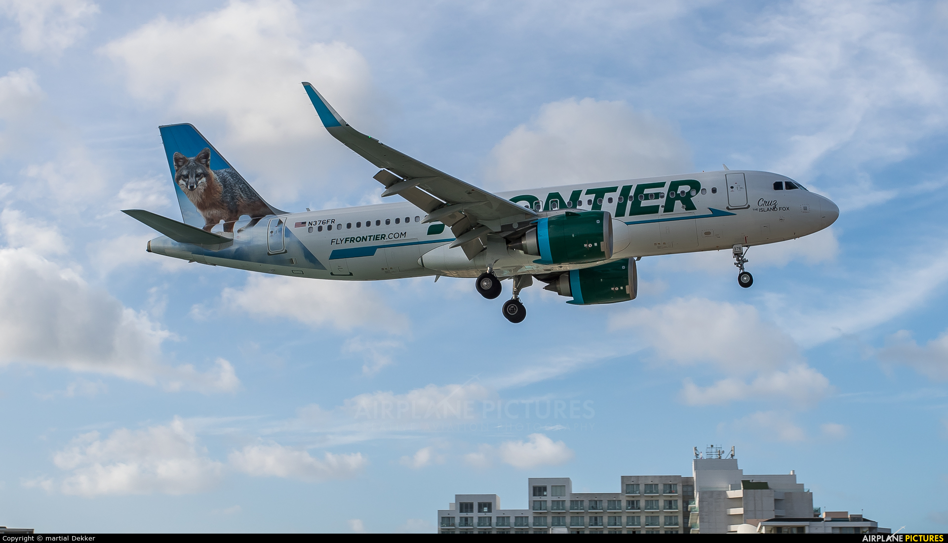Frontier Airlines N376FR aircraft at Sint Maarten - Princess Juliana Intl
