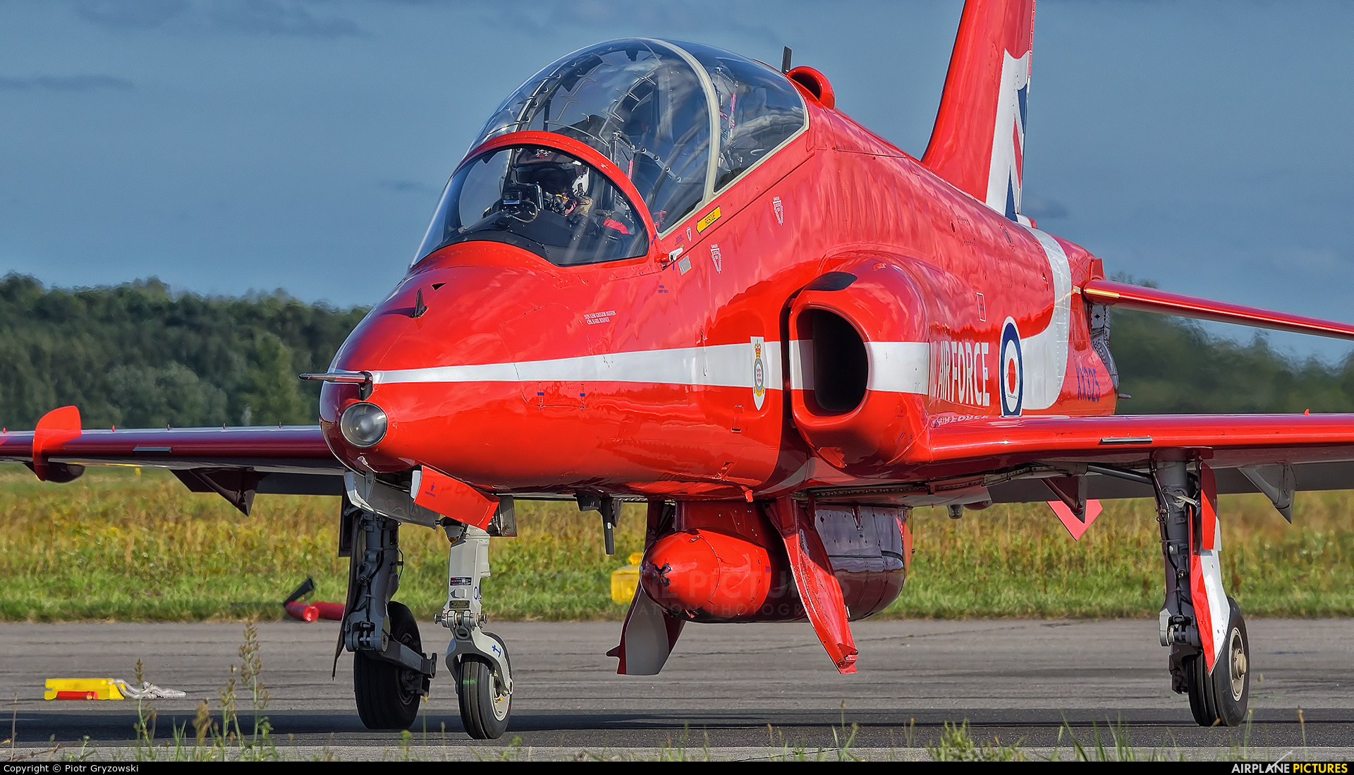 Royal Air Force "Red Arrows" XX325 aircraft at Gdynia- Babie Doły (Oksywie)