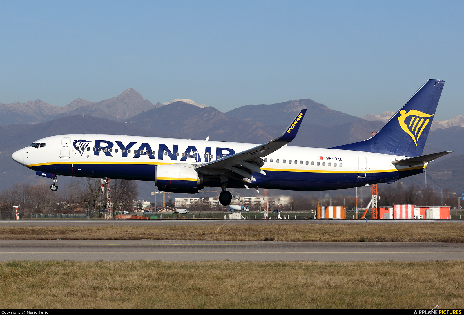 Ryanair 9H-QAU aircraft at Bergamo - Orio al Serio