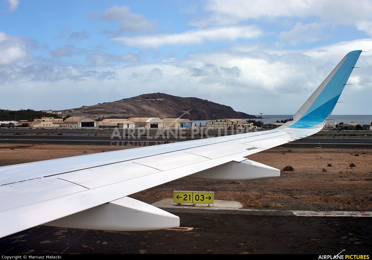 Eurowings Discover D-AIUW aircraft at Las Palmas de Gran Canaria