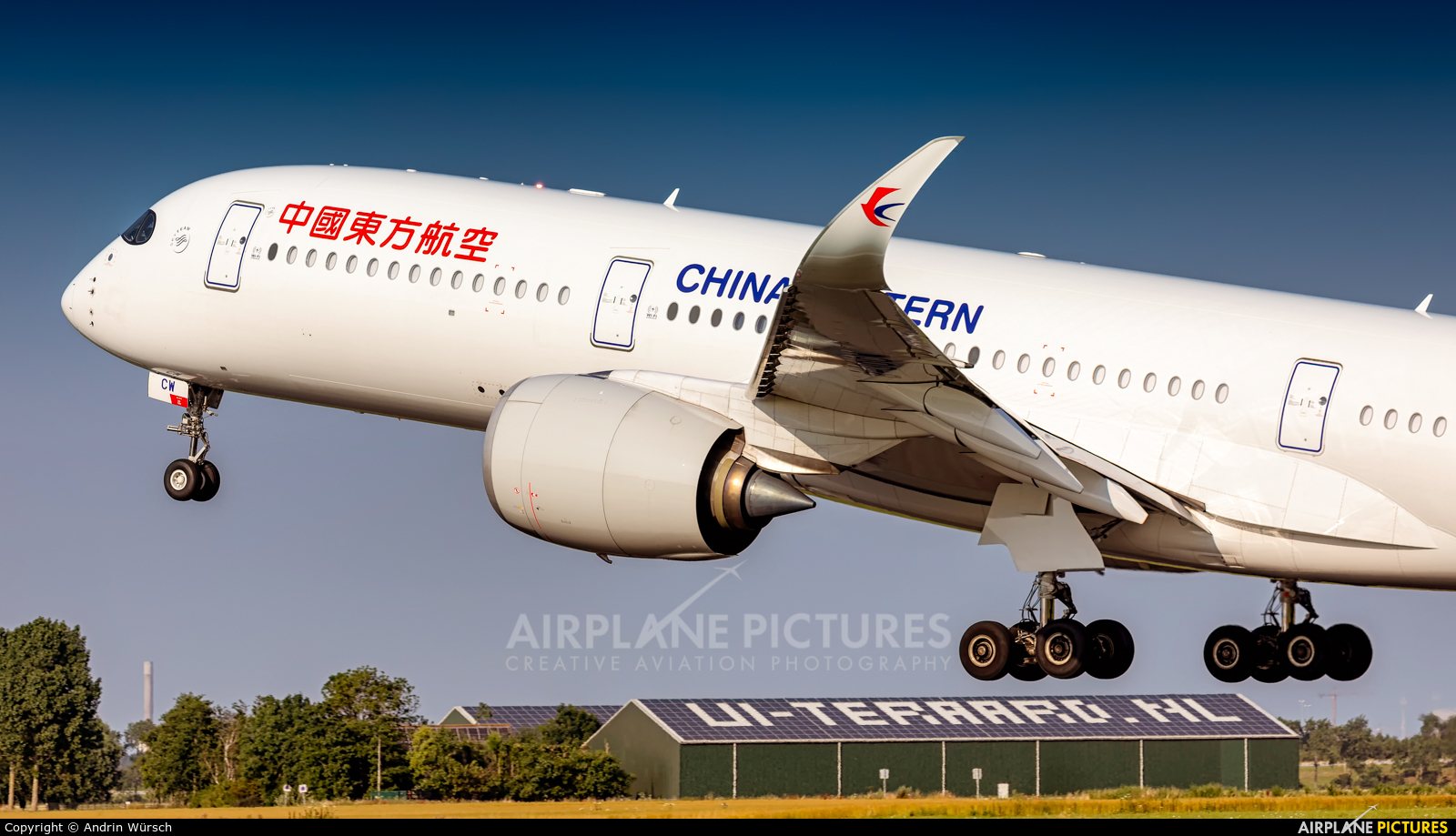 China Eastern Airlines B-30CW aircraft at Amsterdam - Schiphol