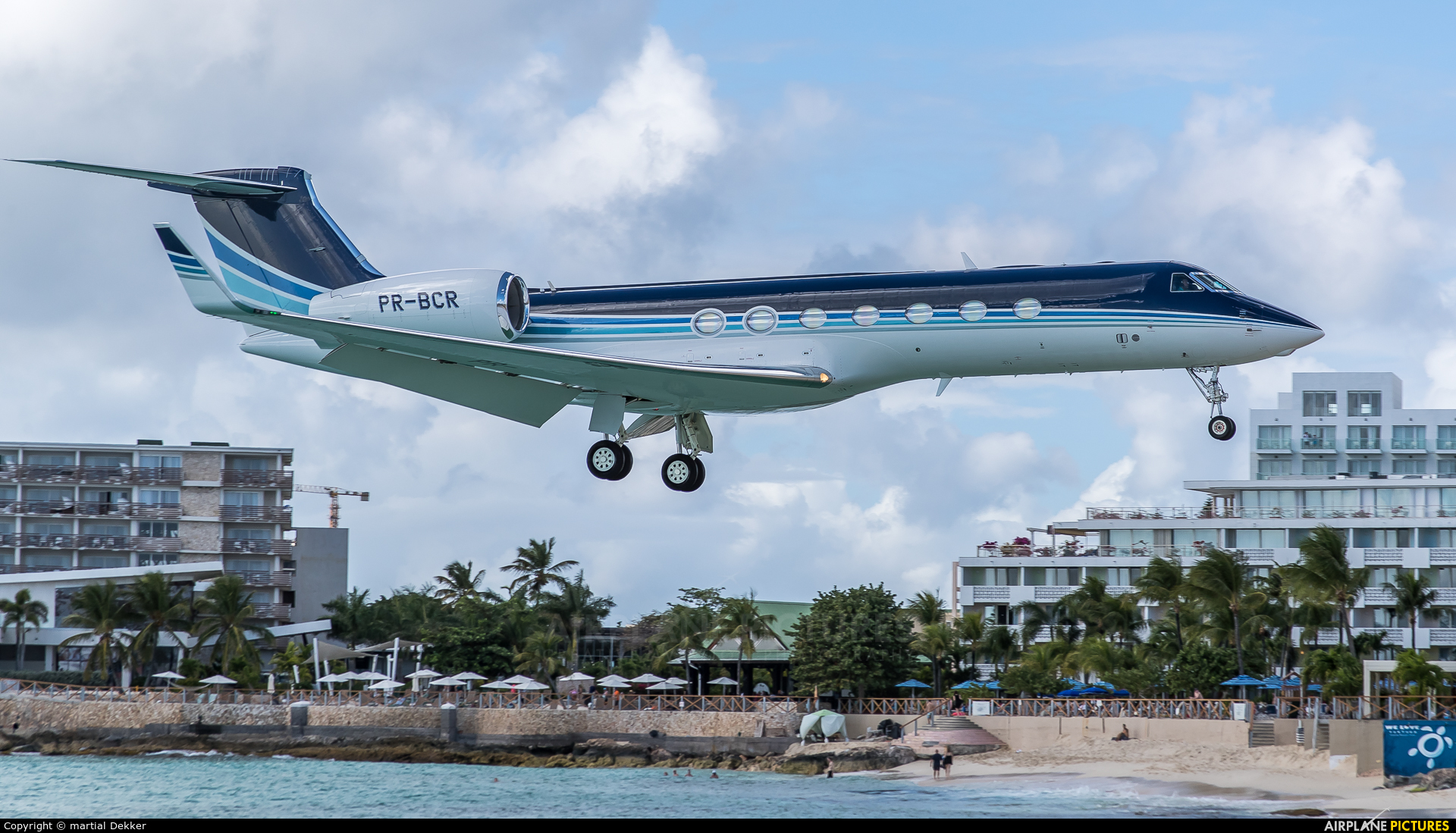 Private PR-BCR aircraft at Sint Maarten - Princess Juliana Intl