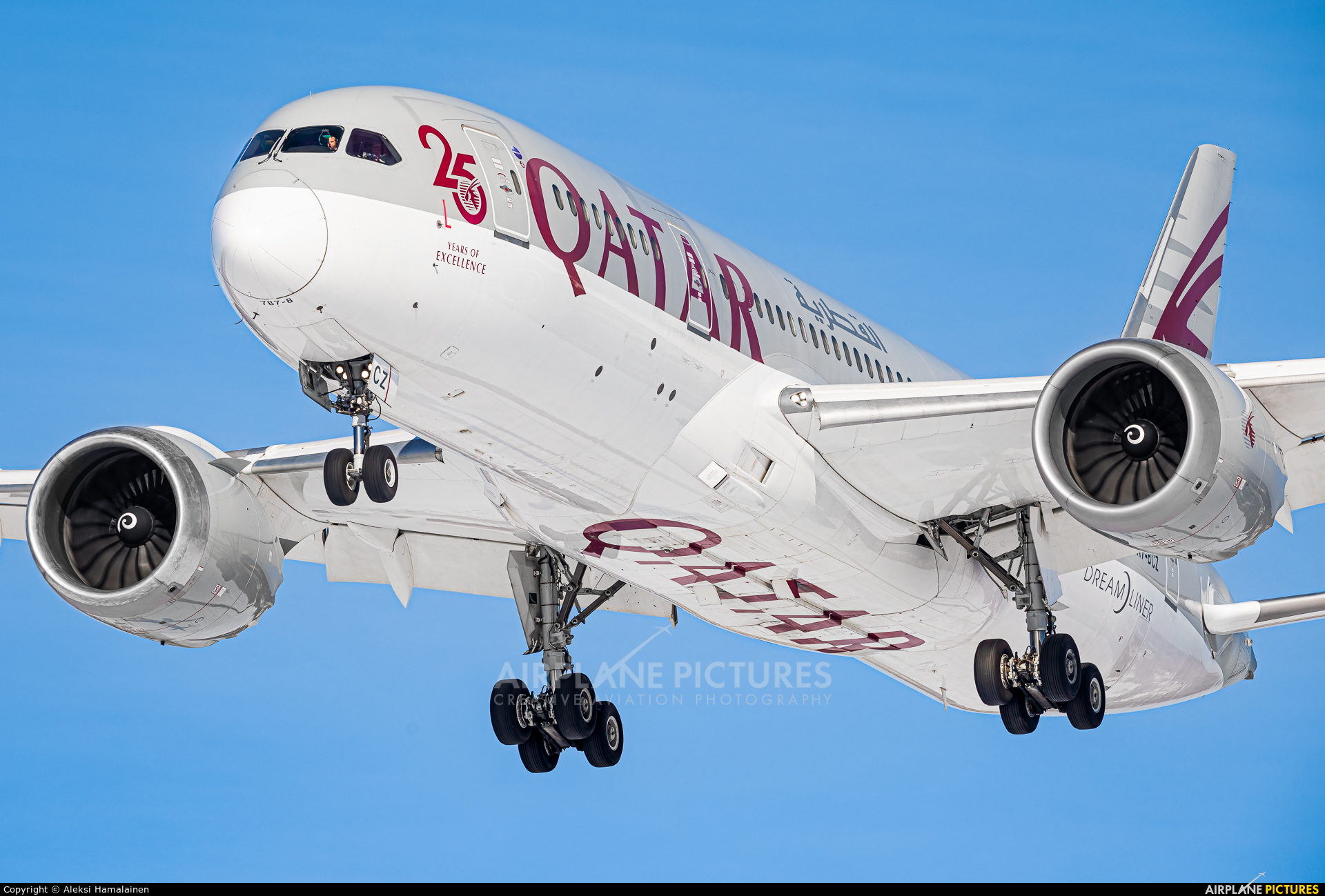 Qatar Airways A7-BCZ aircraft at Helsinki - Vantaa