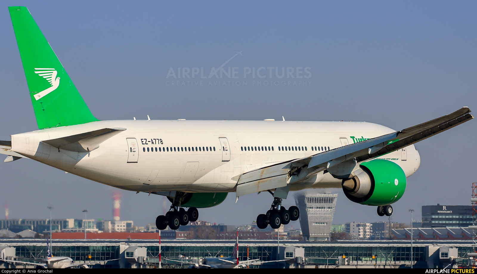 Turkmenistan Airlines EZ-A778 aircraft at Warsaw - Frederic Chopin