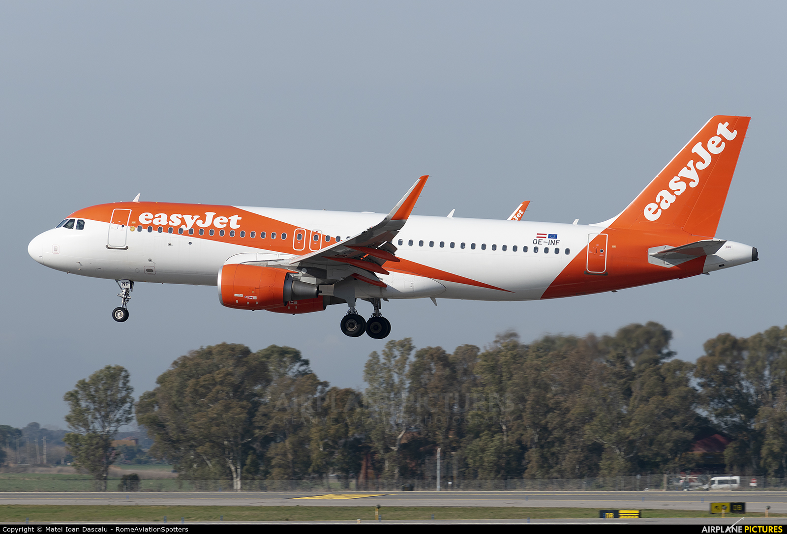 easyJet Europe OE-INF aircraft at Rome - Fiumicino