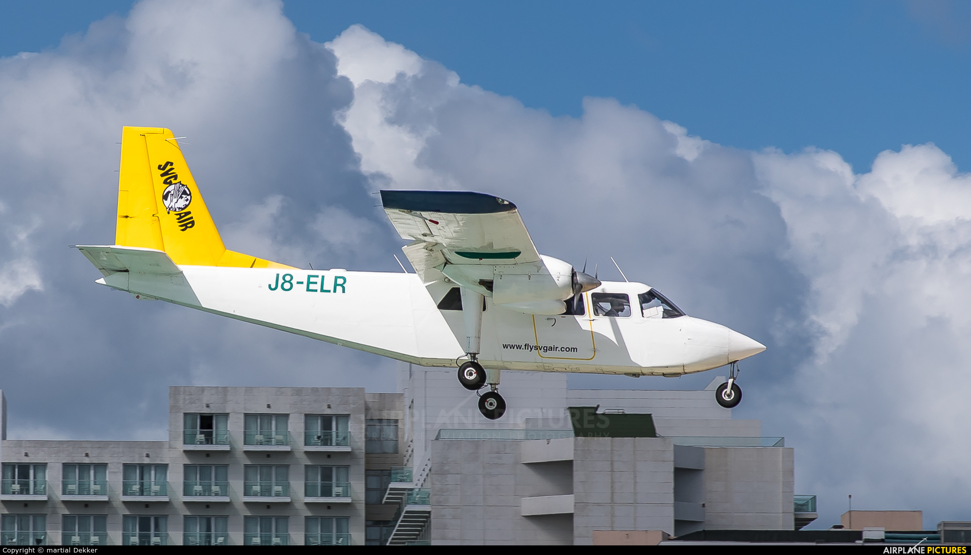 SVG Air J8-ELR aircraft at Sint Maarten - Princess Juliana Intl