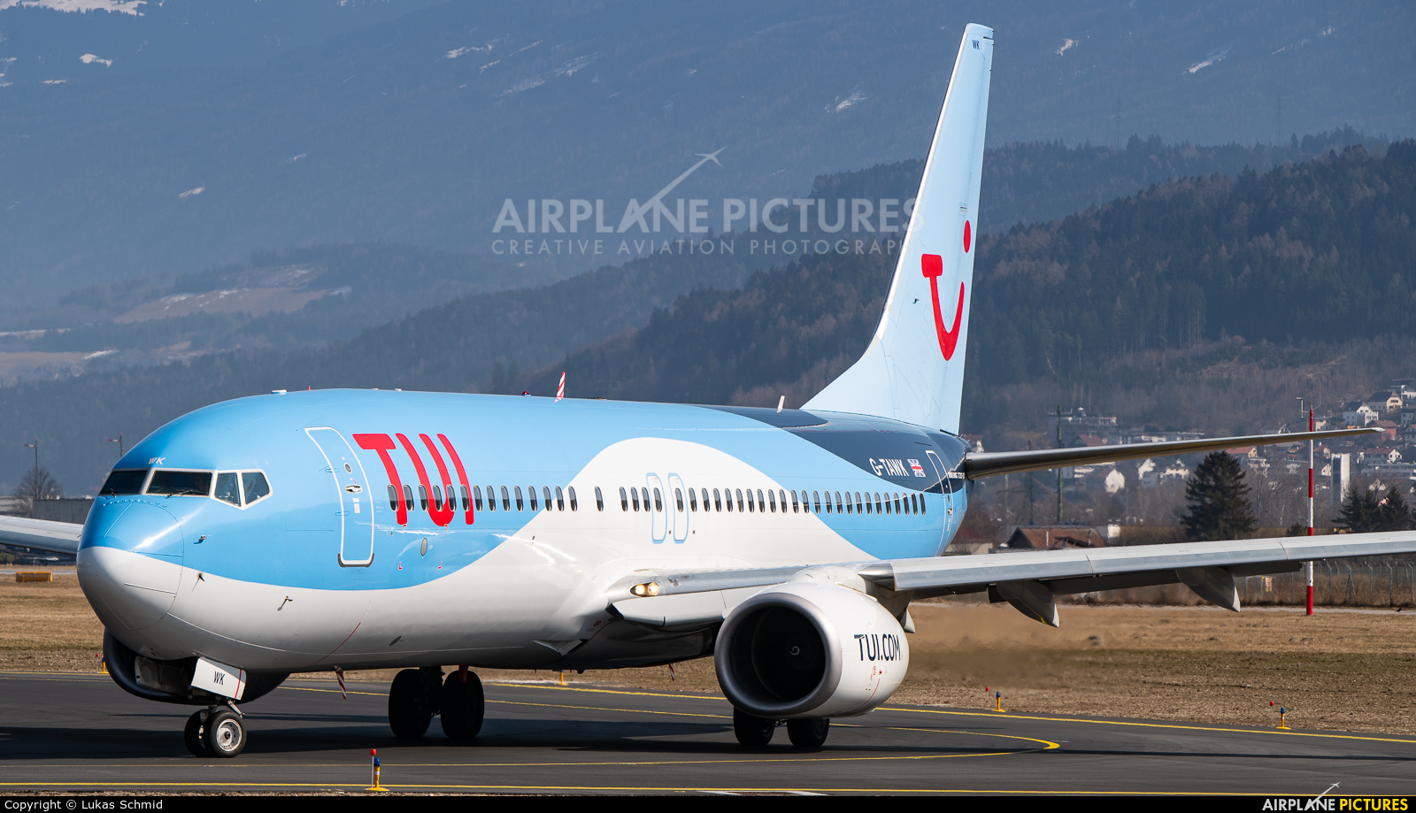 TUI Airways G-TAWK aircraft at Innsbruck