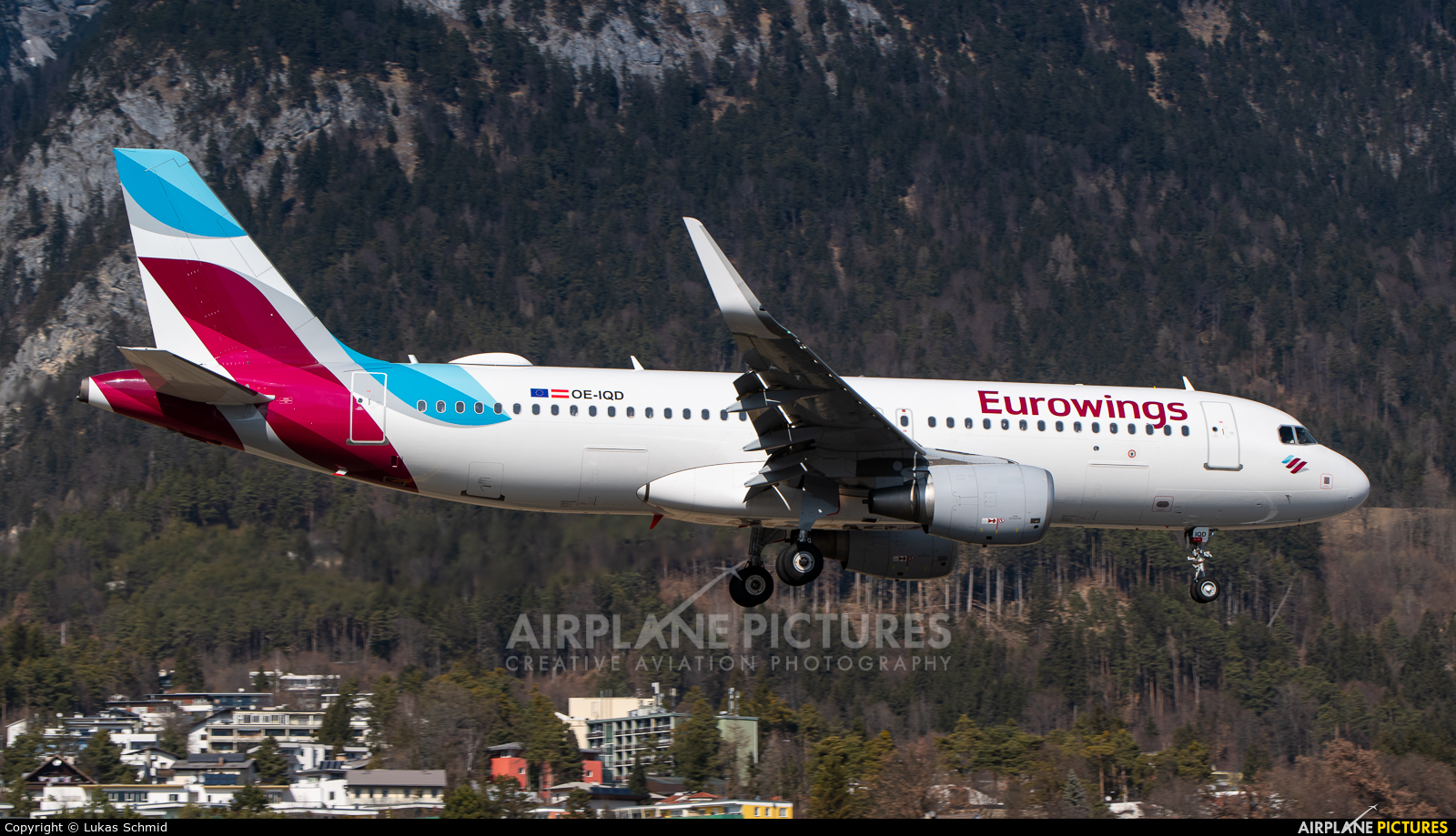 Eurowings Europe OE-IQD aircraft at Innsbruck