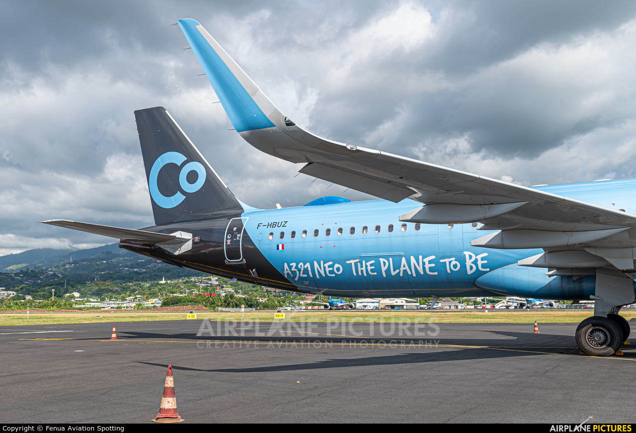 La Compagnie F-HBUZ aircraft at Tahiti Faa'a International Airport