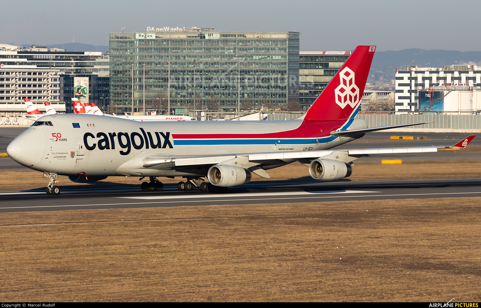 Cargolux Italia LX-OCV aircraft at Vienna - Schwechat