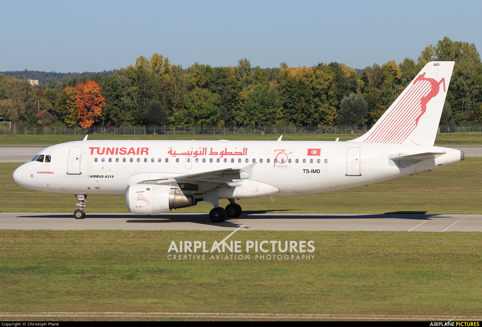 Tunisair TS-IMO aircraft at Munich